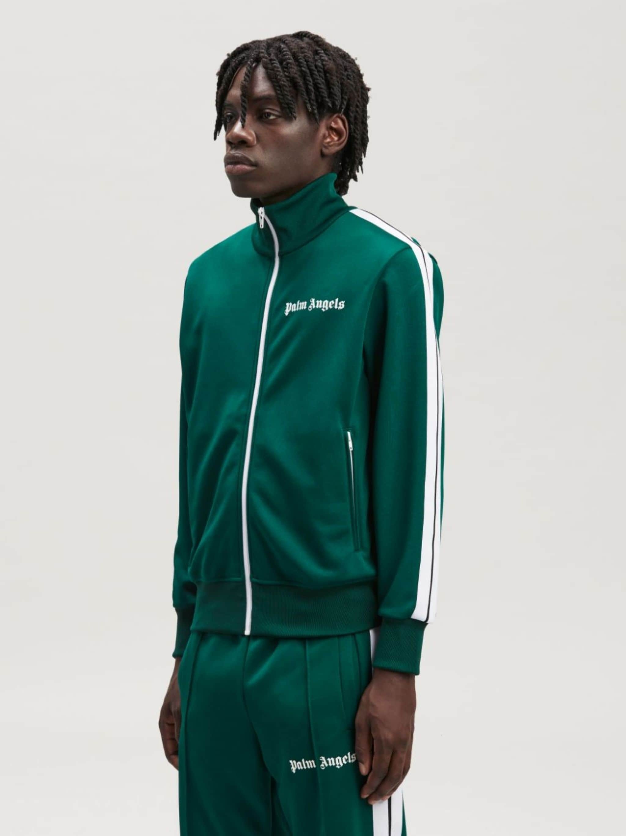 logo-print track jacket - 4