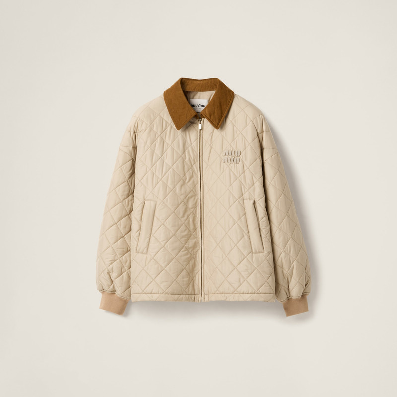 Technical fabric blouson jacket 1