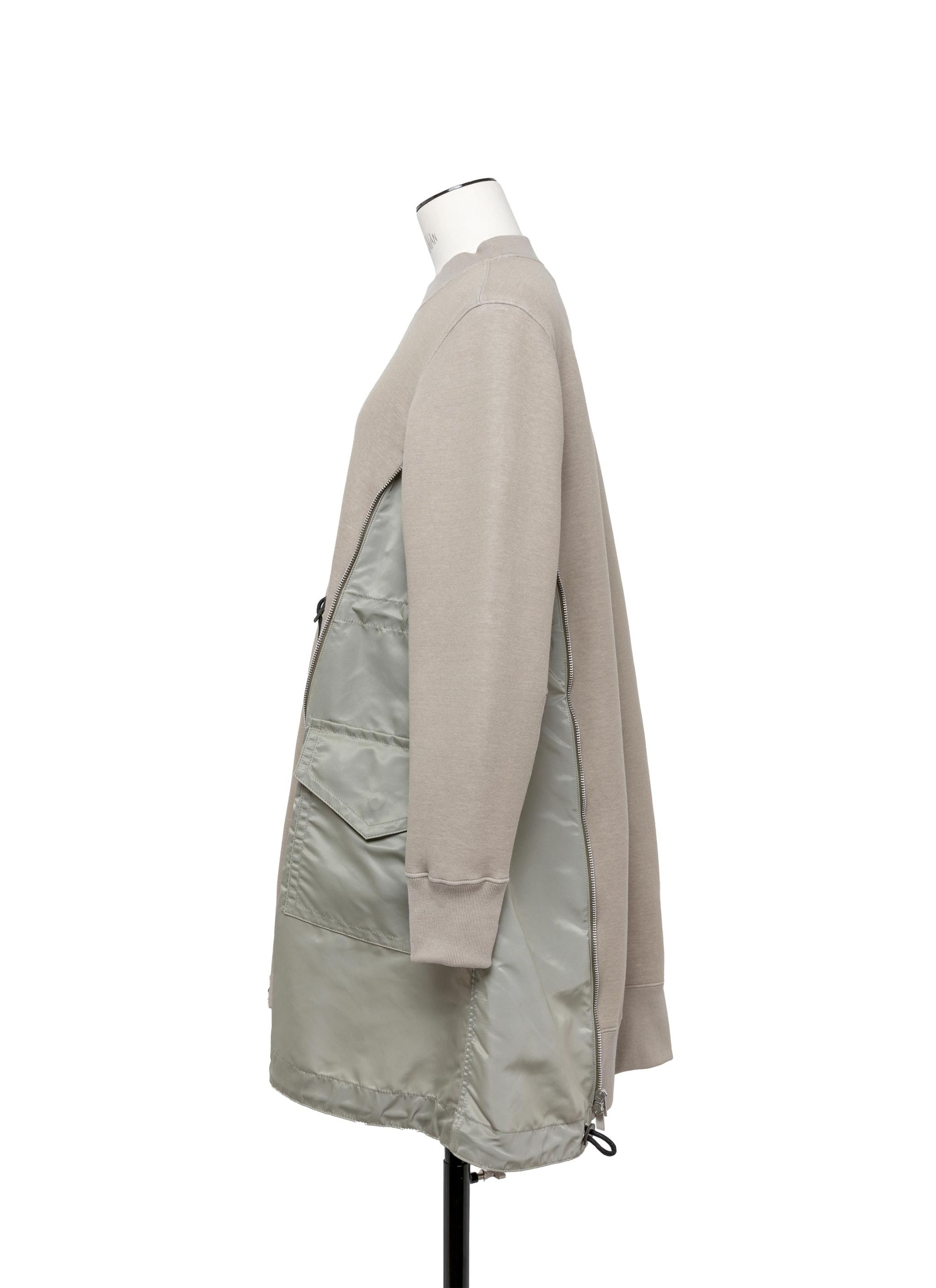 Sacai サカイ sponge sweat×nylon twilldress Sponge Sweat x Nylon Twill Dress | sacai Official Store