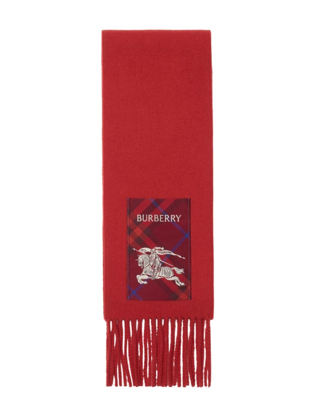 check-label cashmere scarf - 2