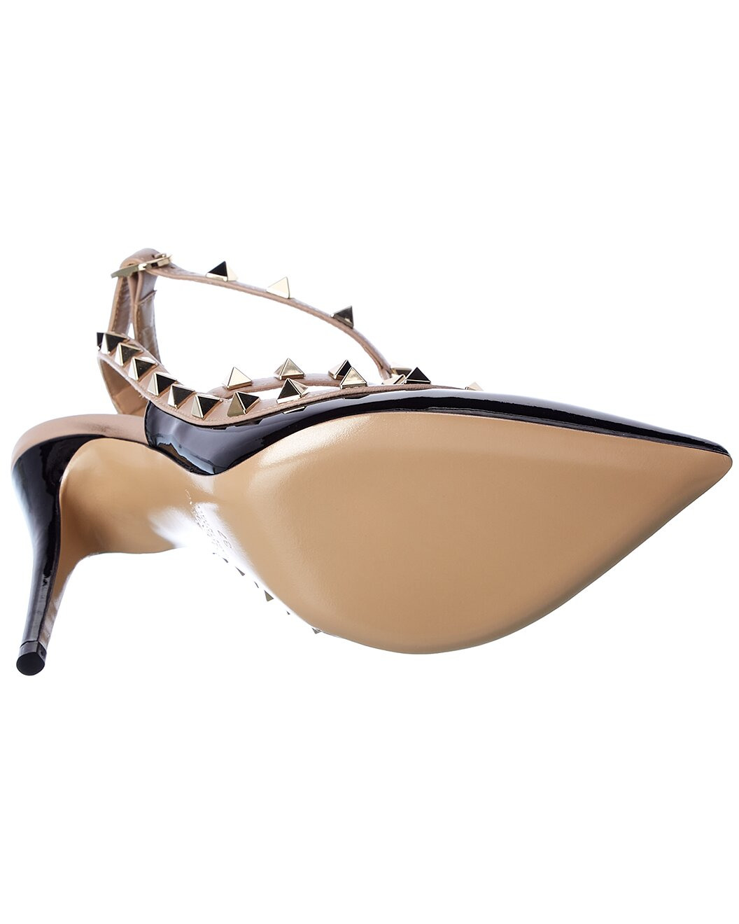 Valentino Rockstud Caged 100 Patent Pump - 4