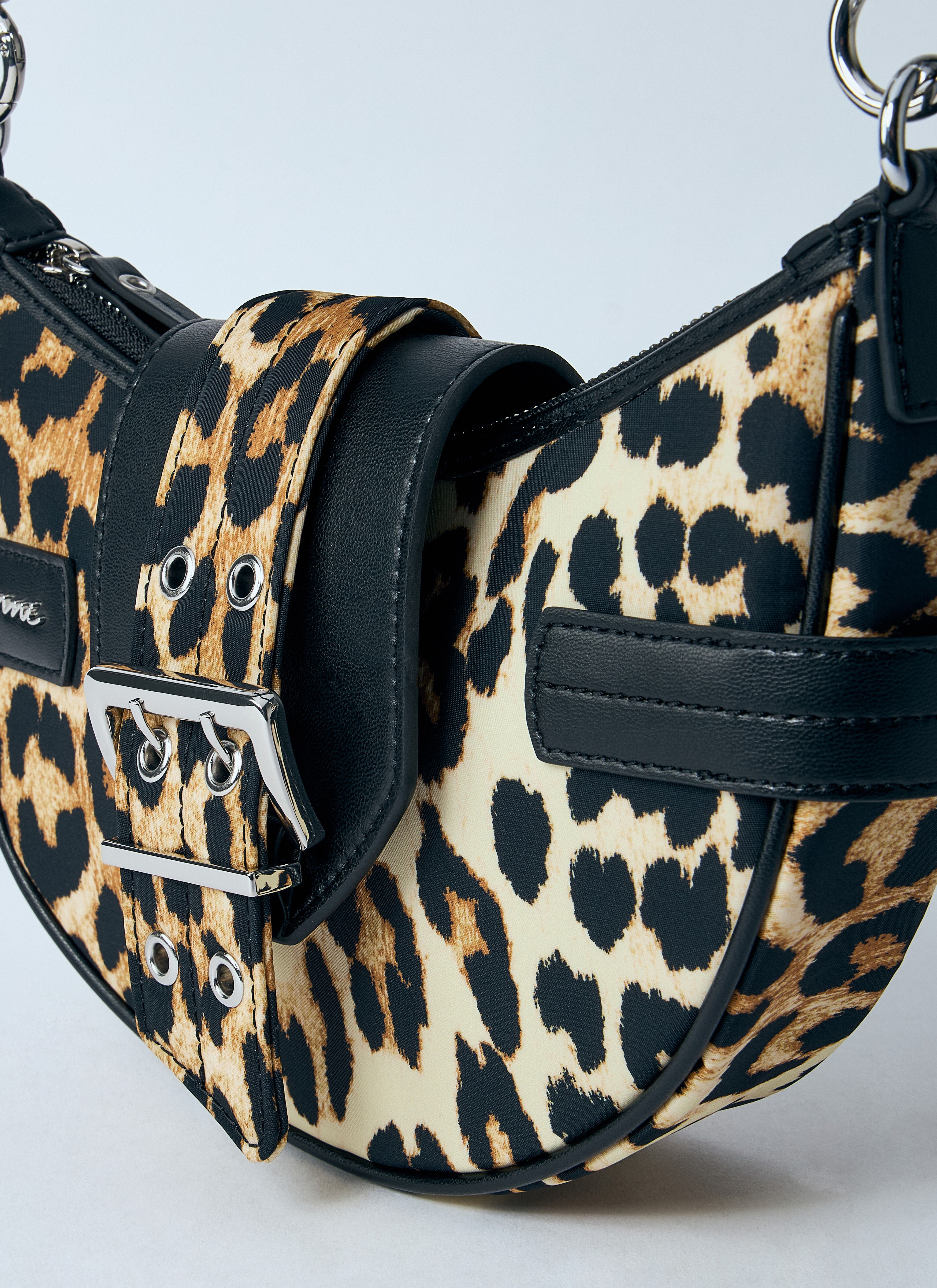 Small Leopard Bucky Crossbody Bag - 5