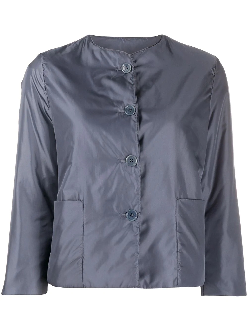 fitted shirt jacket - 1