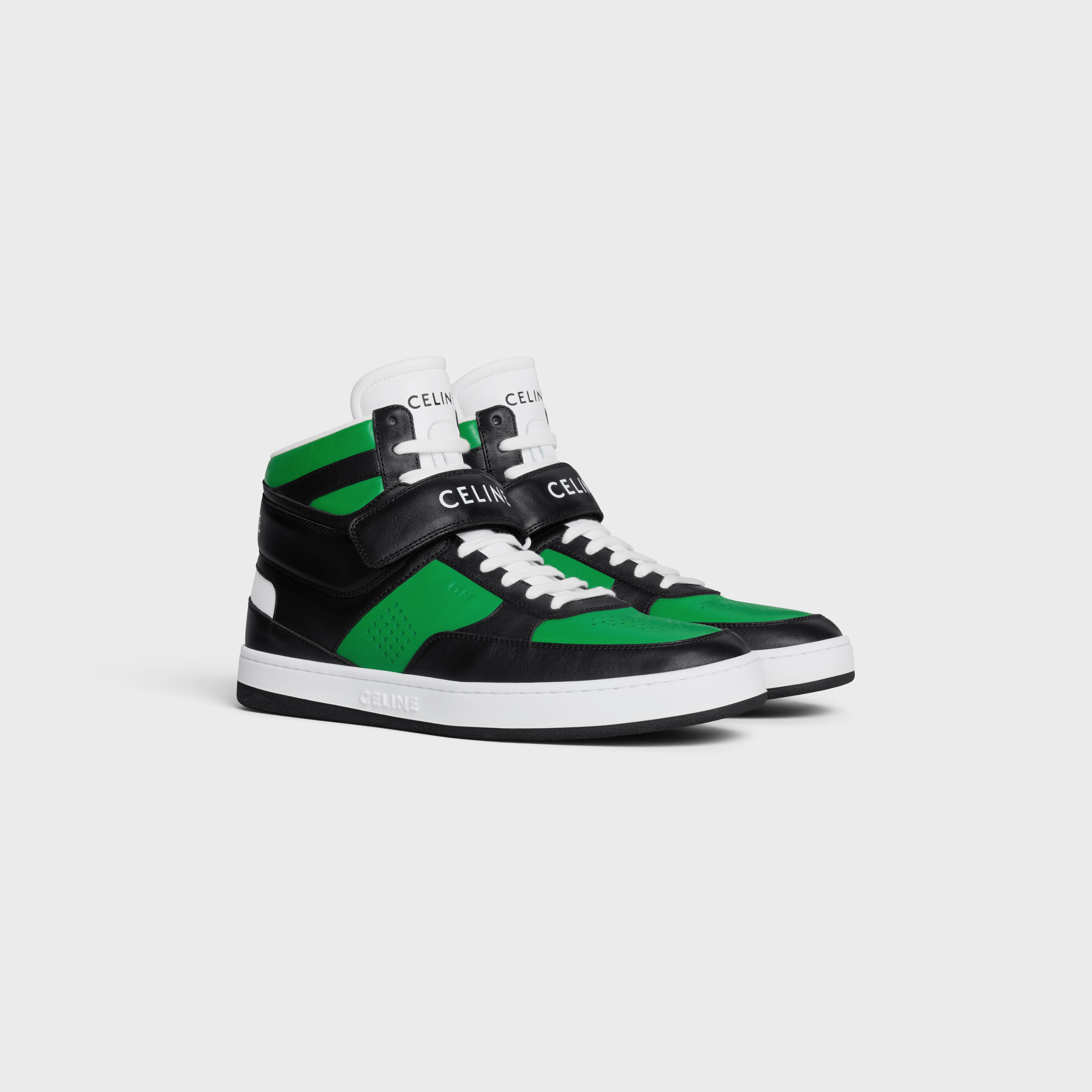 CT-03 HIGH SNEAKER WITH VELCRO in CALFSKIN - 2