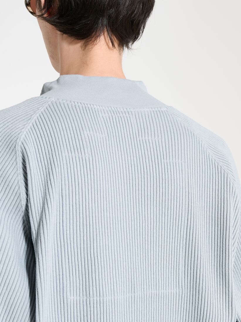 Cav Empt CAV EMPT OVERDYE WIDE RIB CUT HALF ZIP GREY