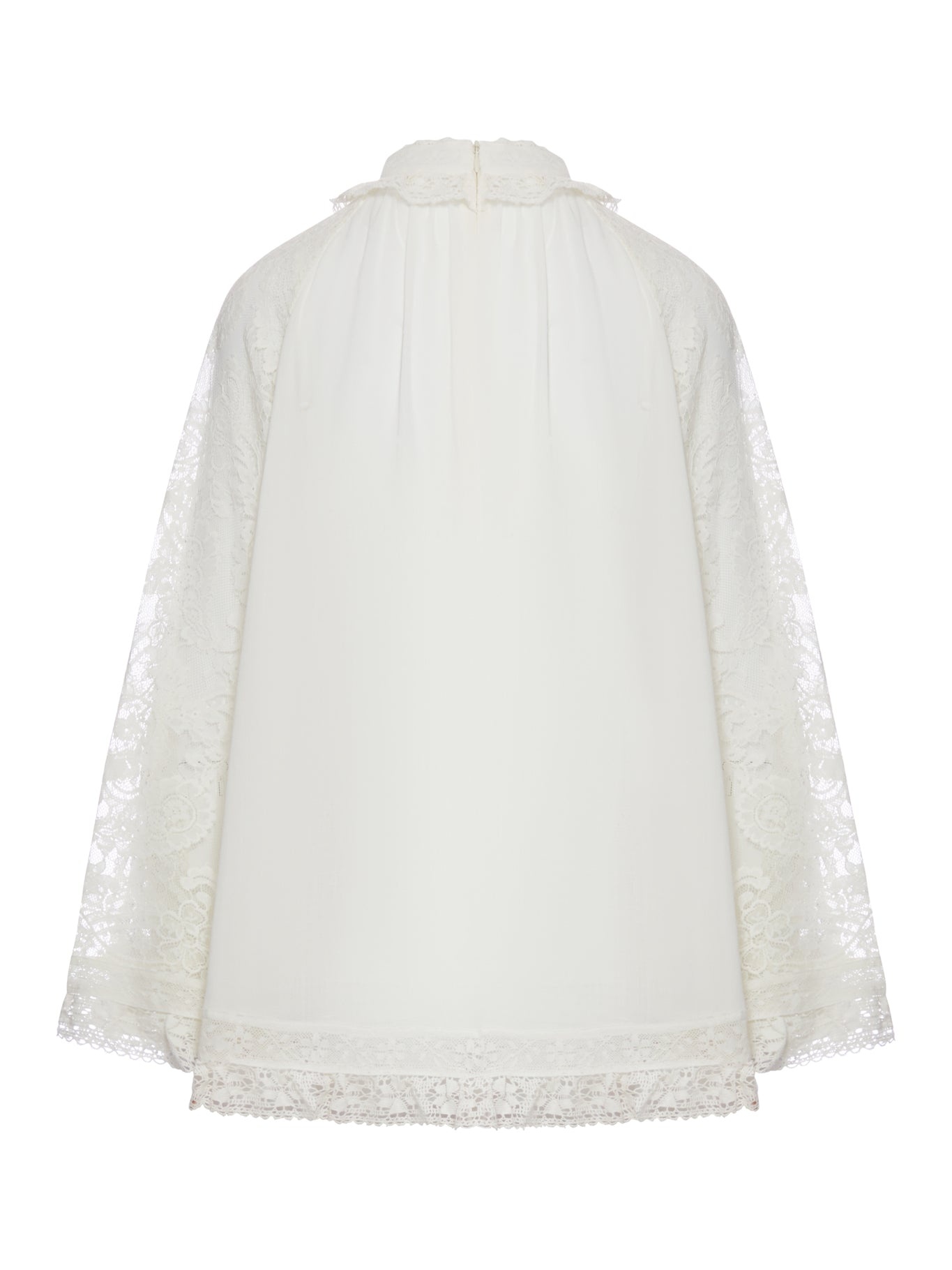 ASCENSION LACE YOKE RAMIE TUNIC - 2