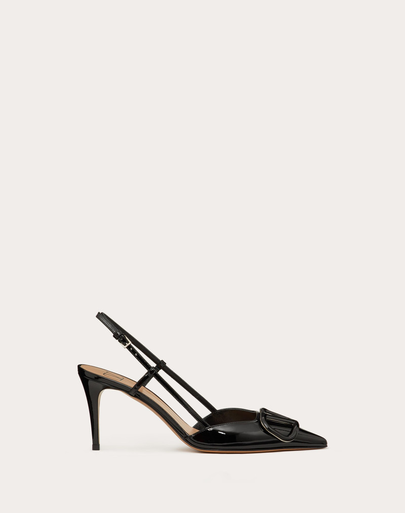 VLOGO 시그니처 PATENT LEATHER SLINGBACK PUMP 80MM / 3.15 IN. - 1