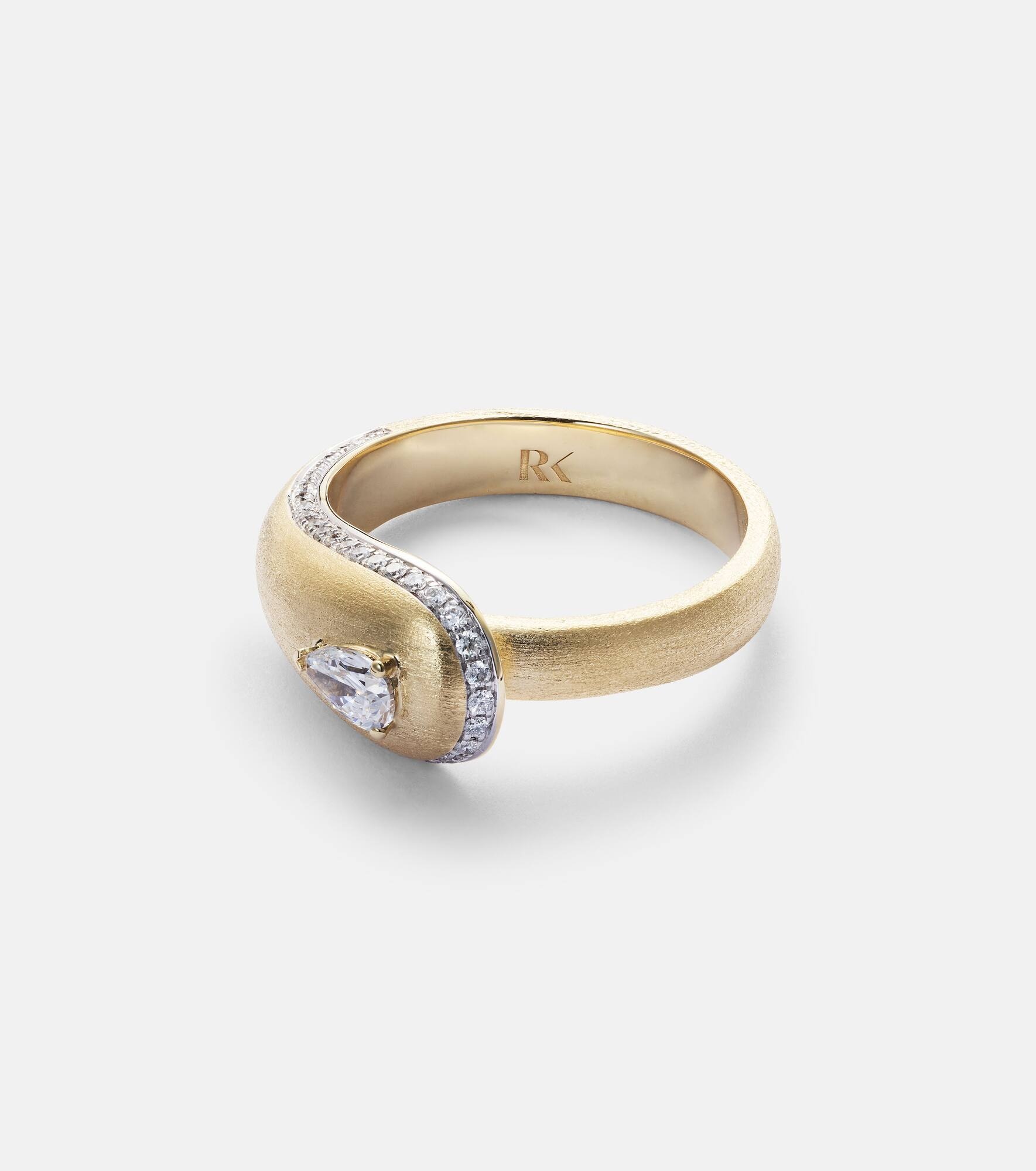 Prestige 18kt gold ring with diamonds - 1