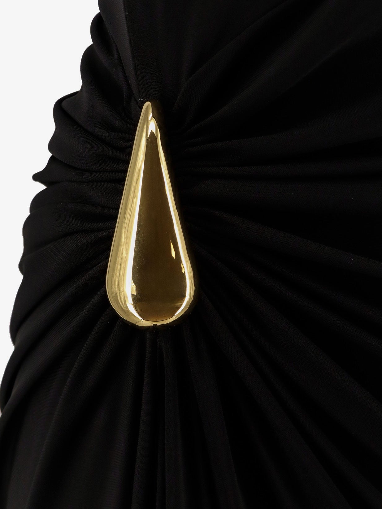 Bottega Veneta Viscose Long Dress With Gold Metal Details - 3
