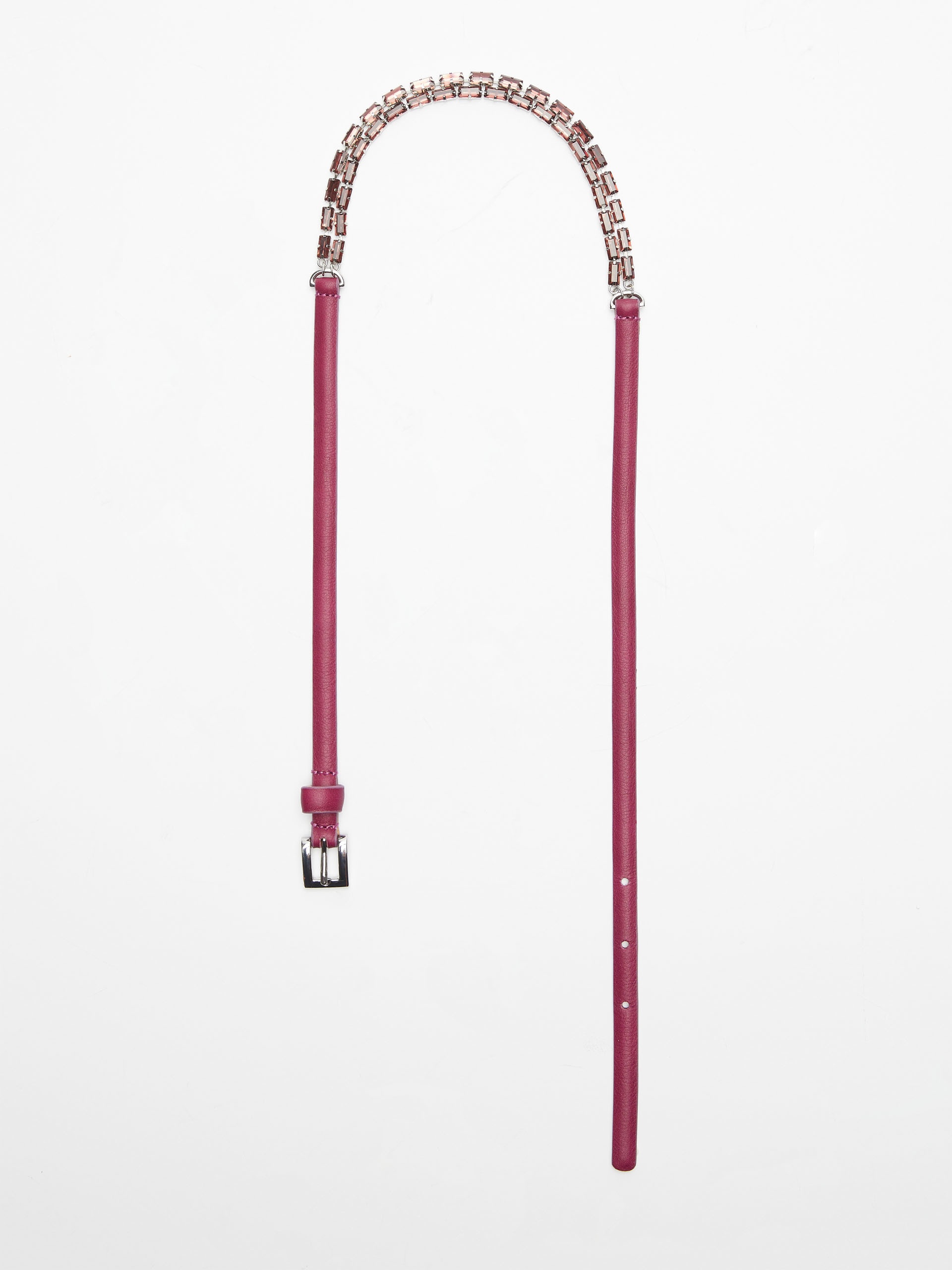 GIOIELLO Crystal-embellished leather belt - 2