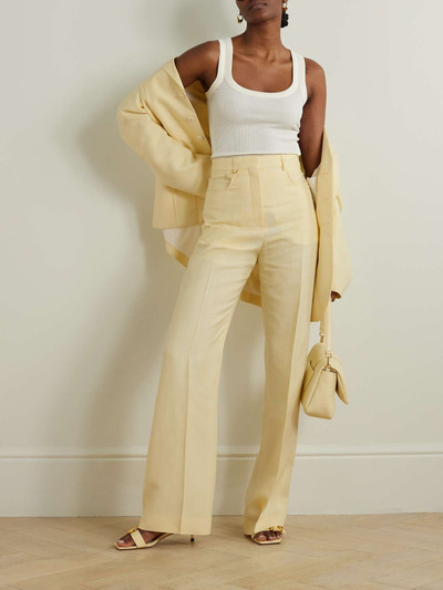 JACQUEMUS Sauge pleated woven straight-leg pants outlook