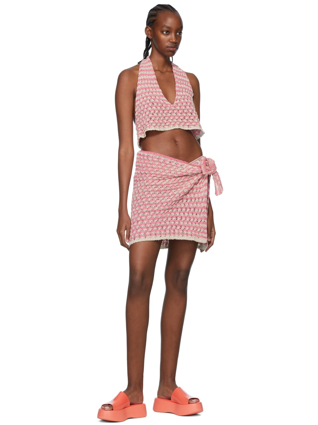 SSENSE Exclusive Pink Cotton Cover-Up Set - 4