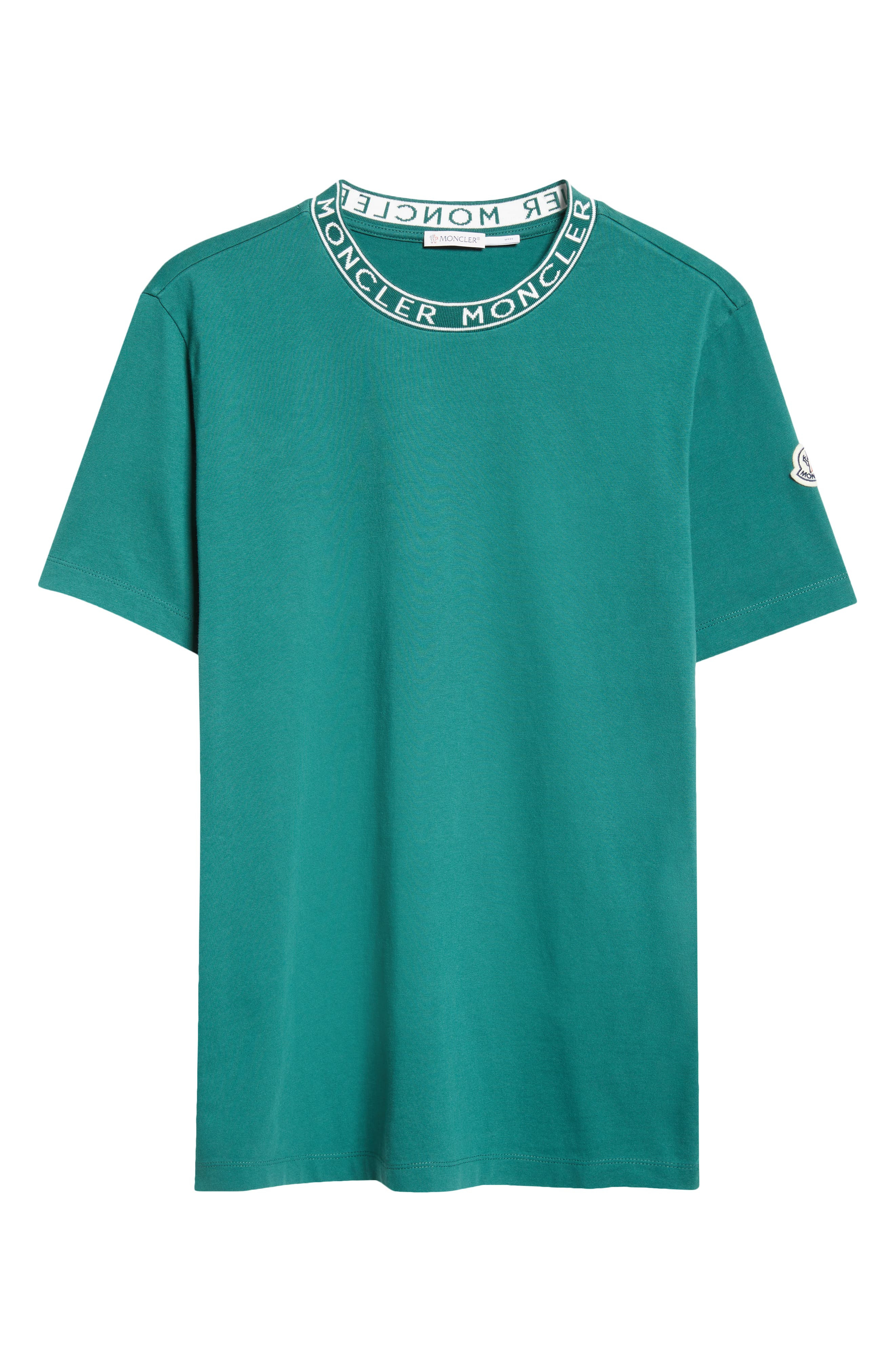 Moncler Logo Cotton T-Shirt in Botanical Garden at Nordstrom - 6
