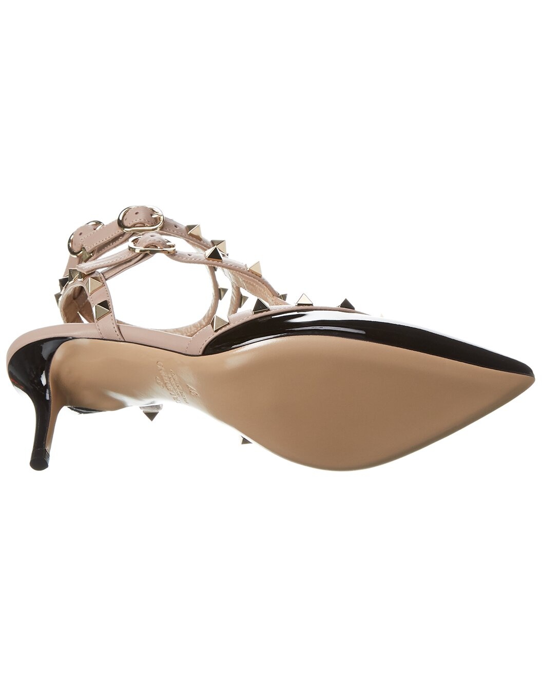 Valentino Rockstud Caged 65 Patent Ankle Strap Pump - 4