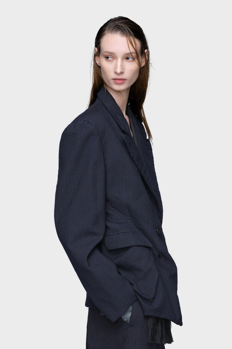 Wool Pinstripe Jacket 3