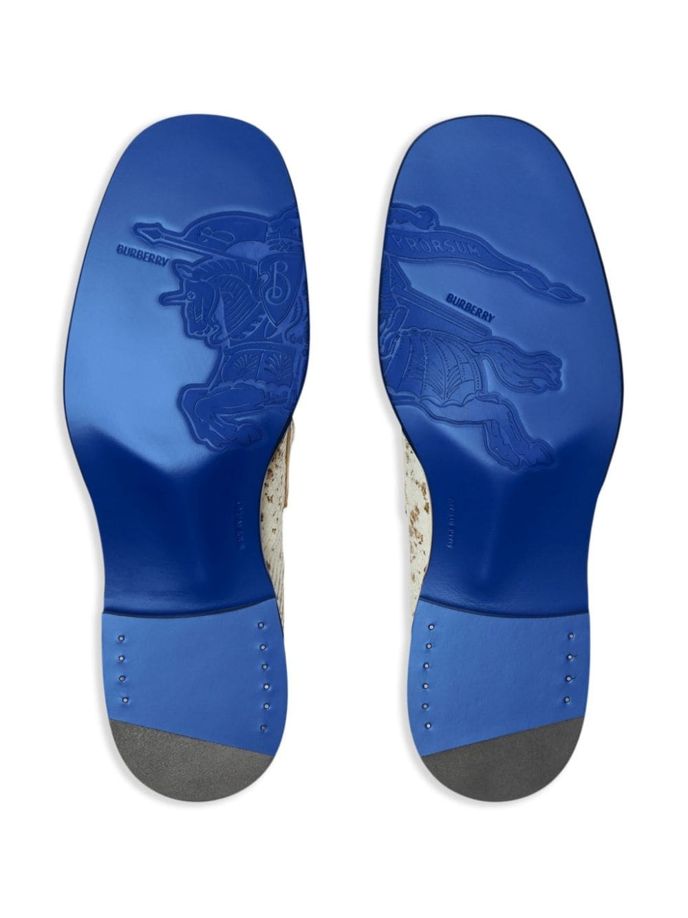 Barbed python-print loafers - 5
