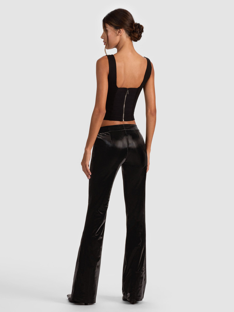 Alice + Olivia BELLA VEGAN BOOTCUT PANT outlook