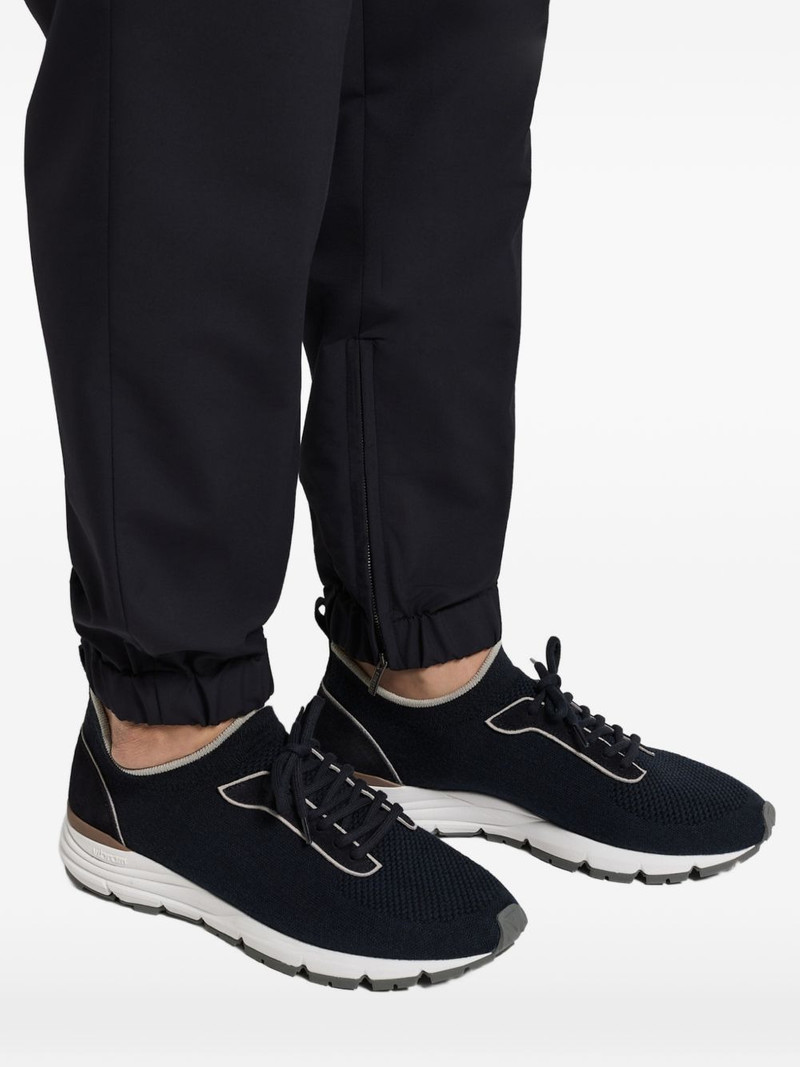 drawstring-waist zip-cuff track pants 4