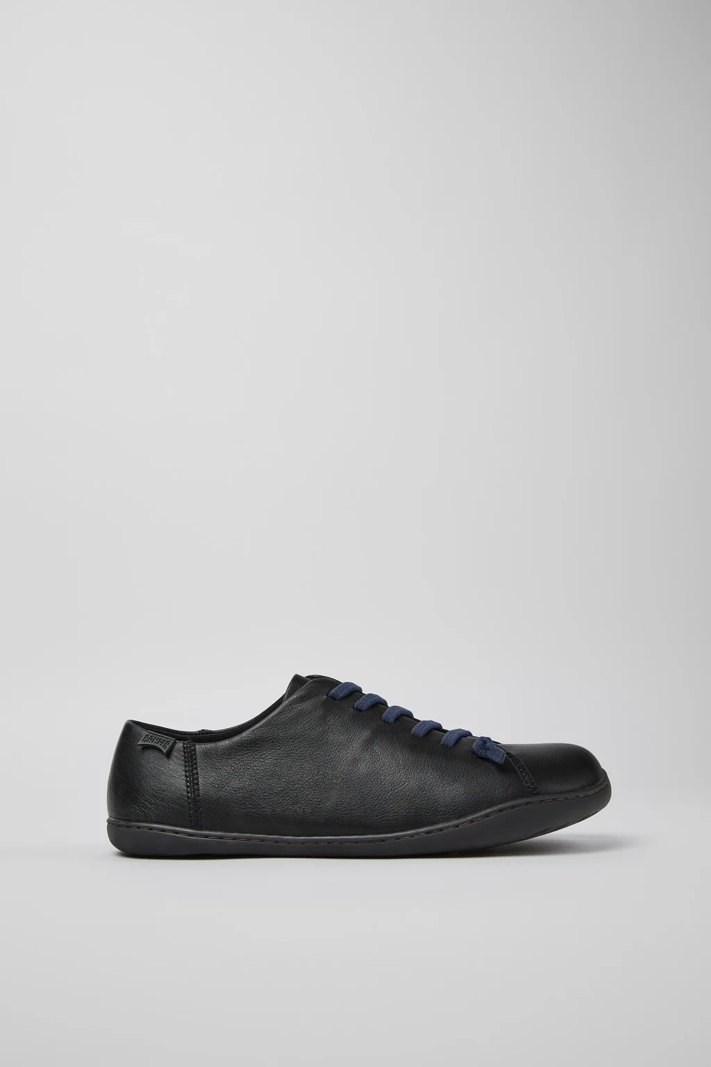 Peu Black Leather Shoes for Men. - 1