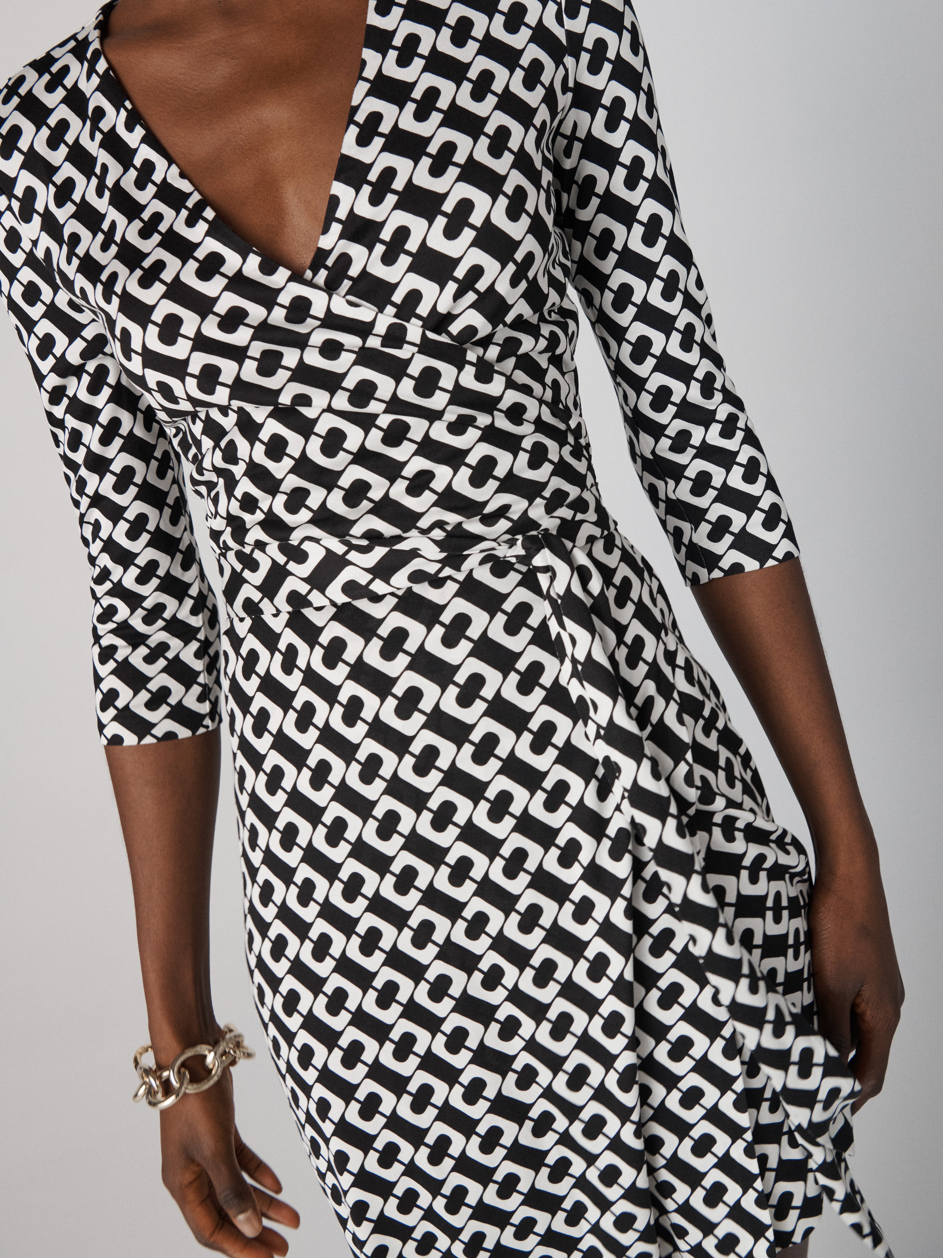 Julian Silk Jersey Wrap Dress - 3