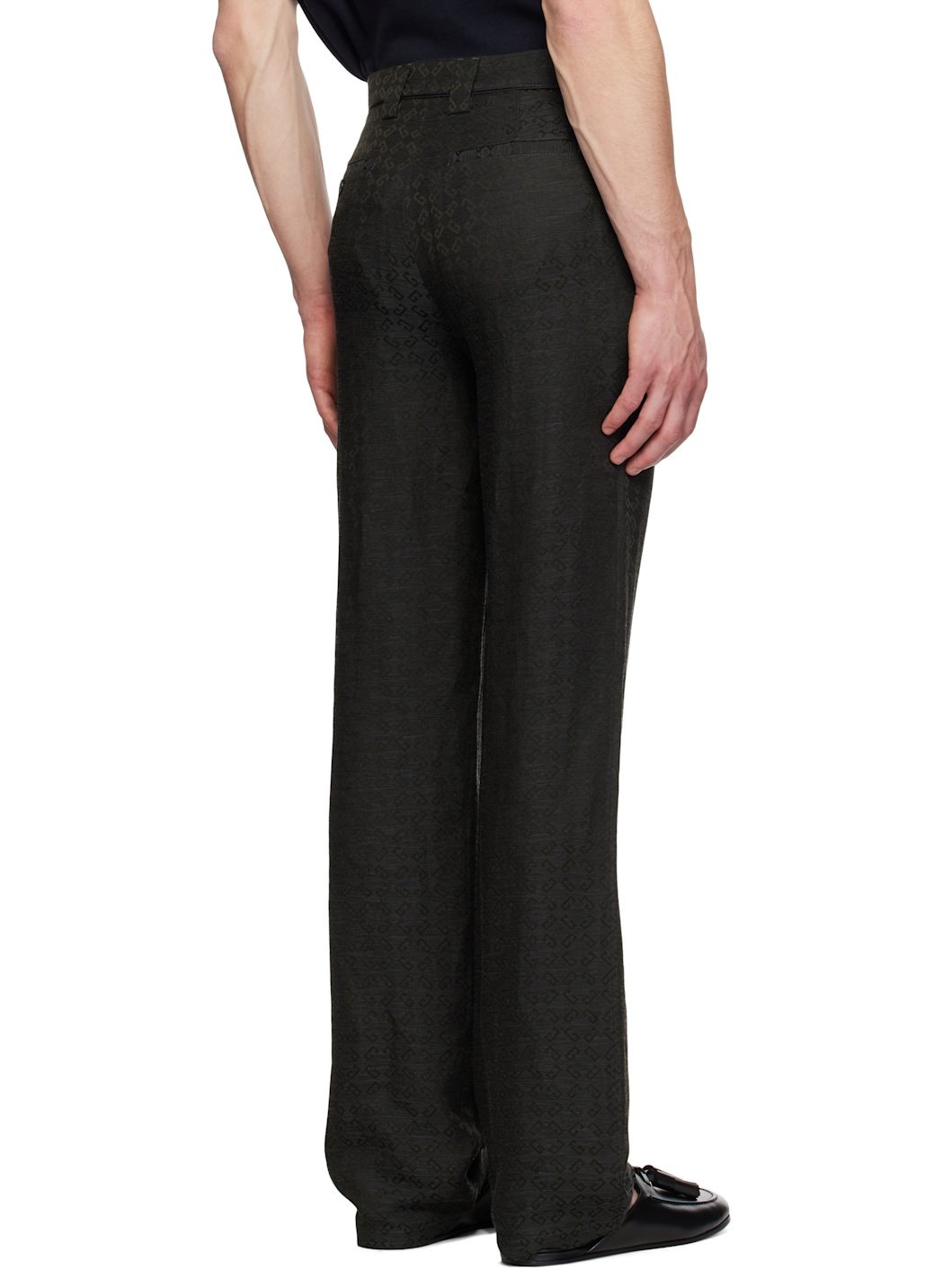 Gray Monogram 72 Chino Matching Evening Trousers - 3