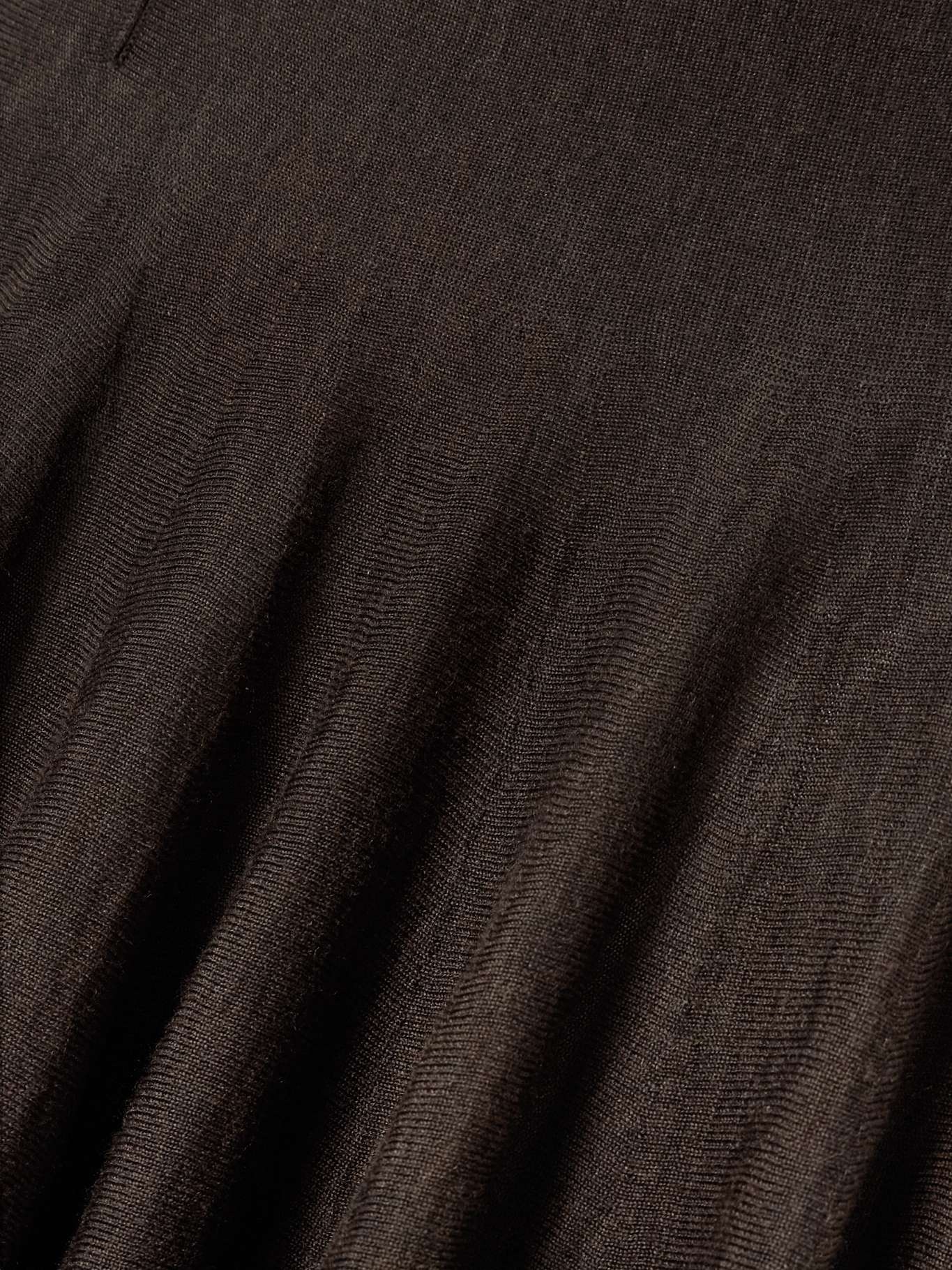 Ava off-the-shoulder pleated wool-blend maxi dress Dark brown - 4