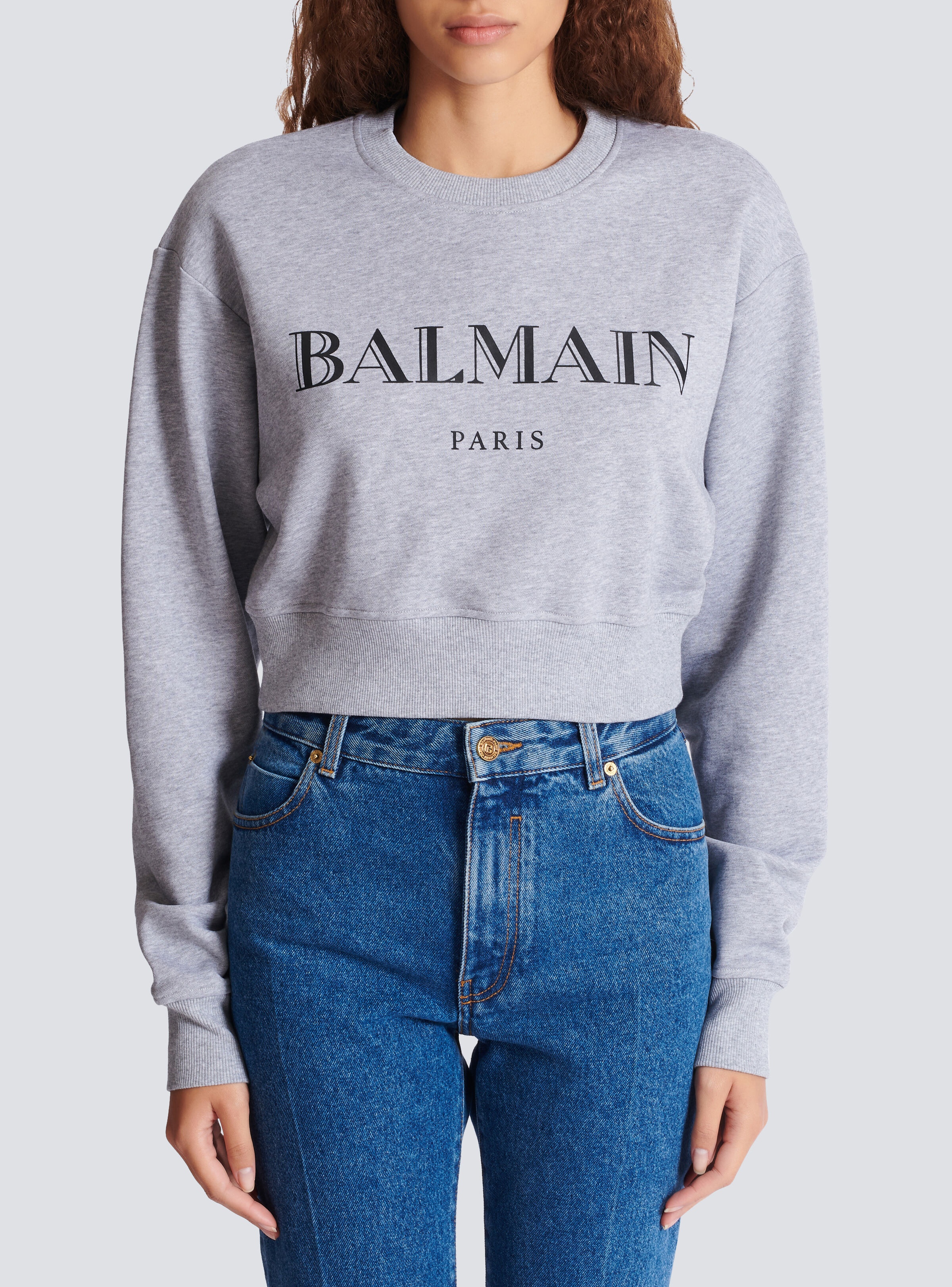 Printed Balmain crew-neck sweatshirt - 5
