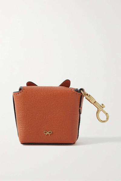 Anya Hindmarch Tiger textured-leather AirPods case outlook