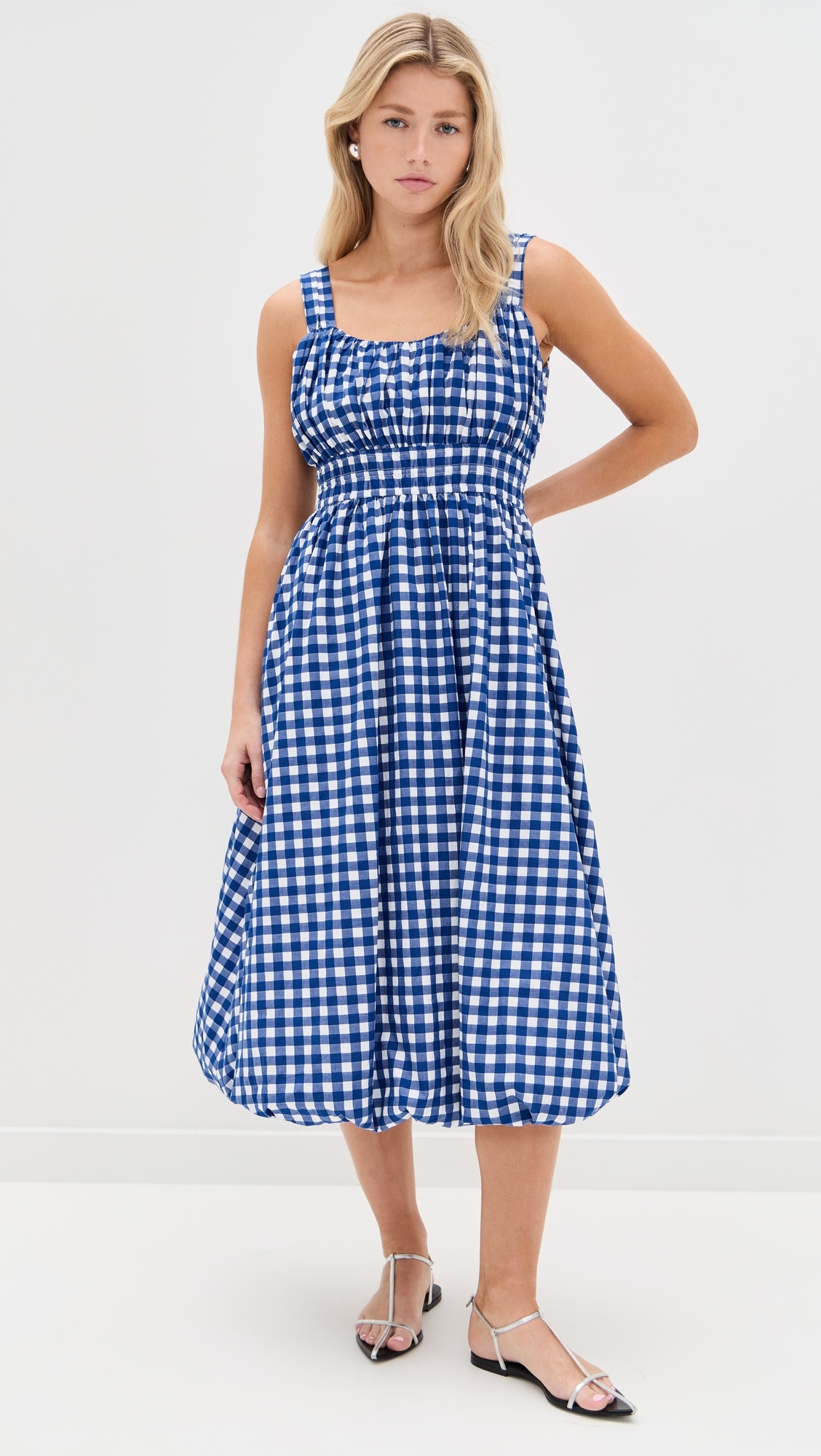 Neci Gingham Tank Dress - 4