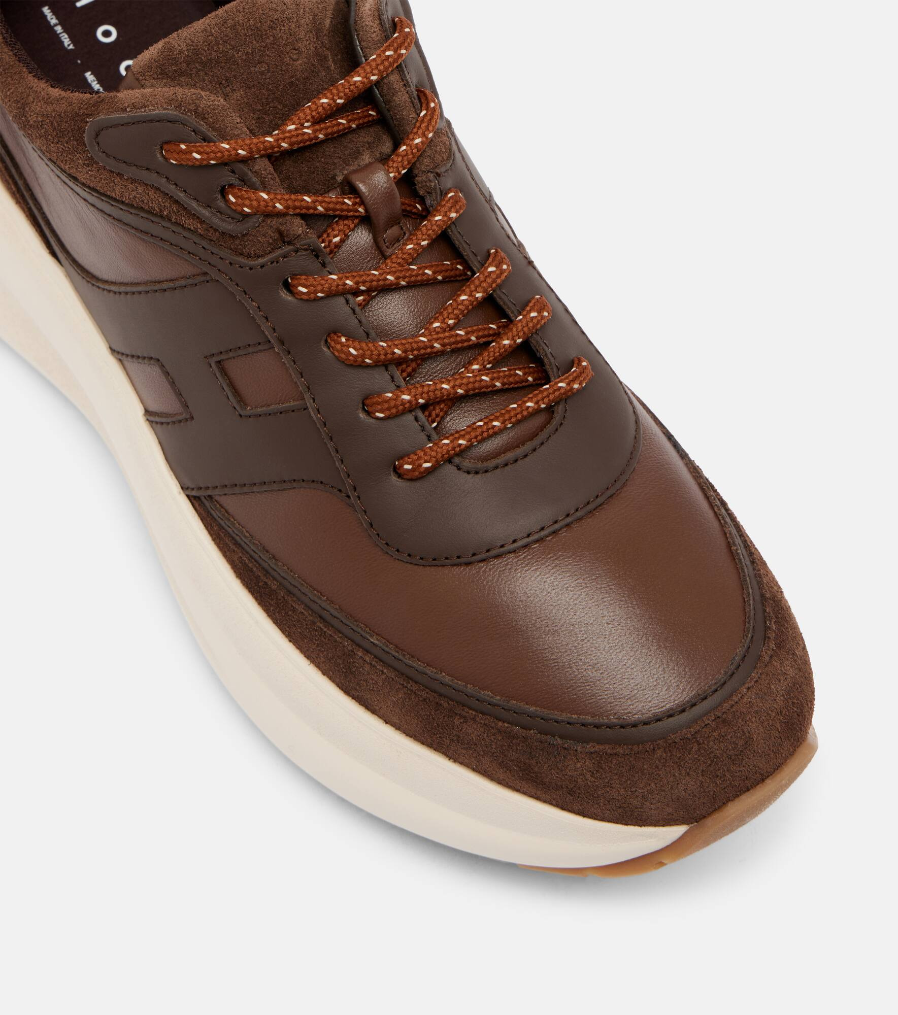 Hogan H696 leather platform sneakers - 5