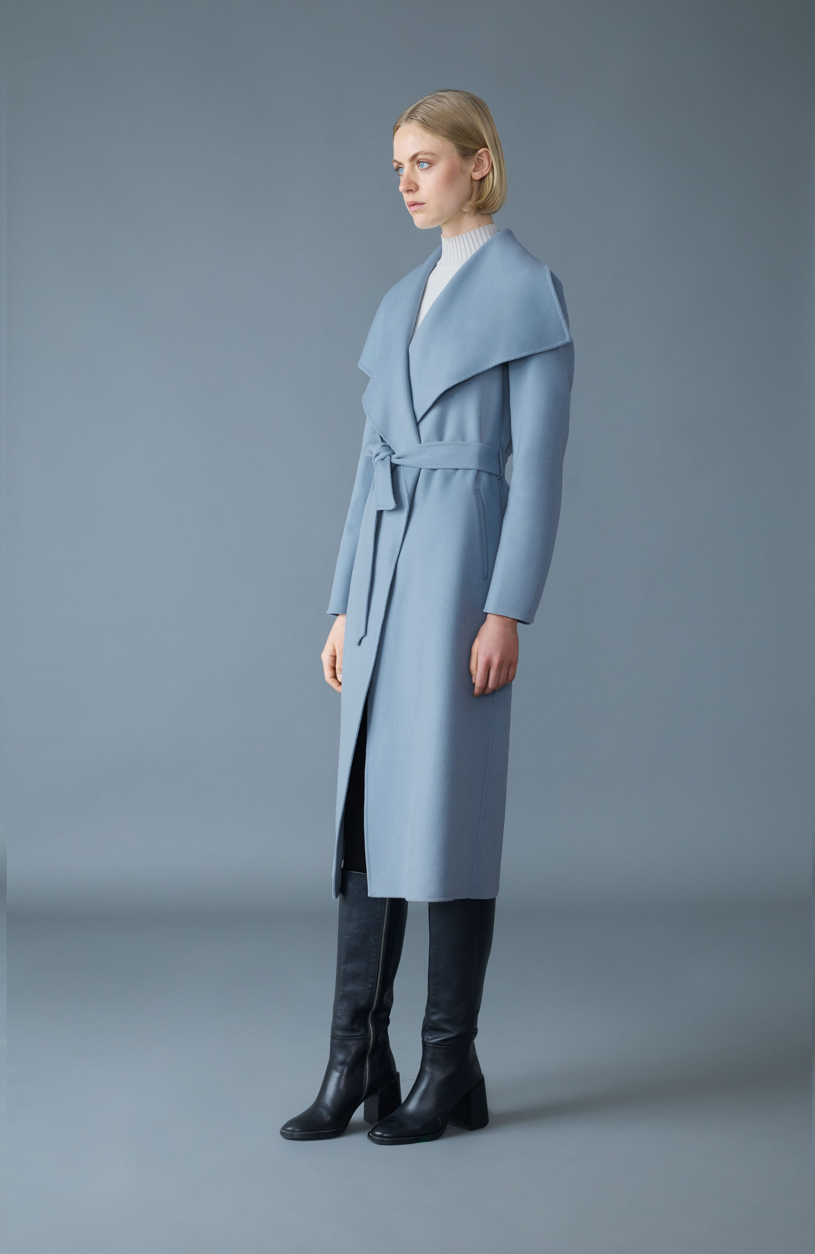 MAI-CN Double-face wool wrap coat - 3