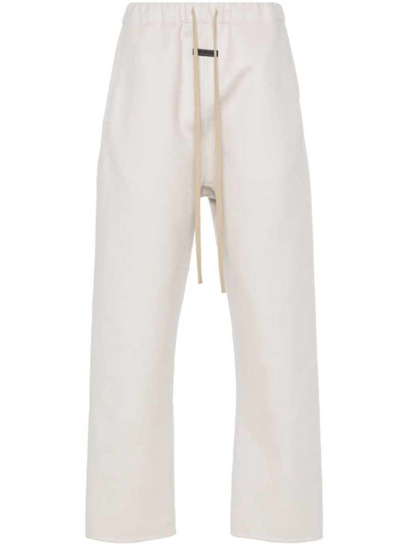logo-appliquÃ© straight leg pants 1