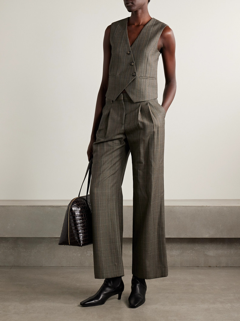 TWP Tyler Checked Wool Vest outlook