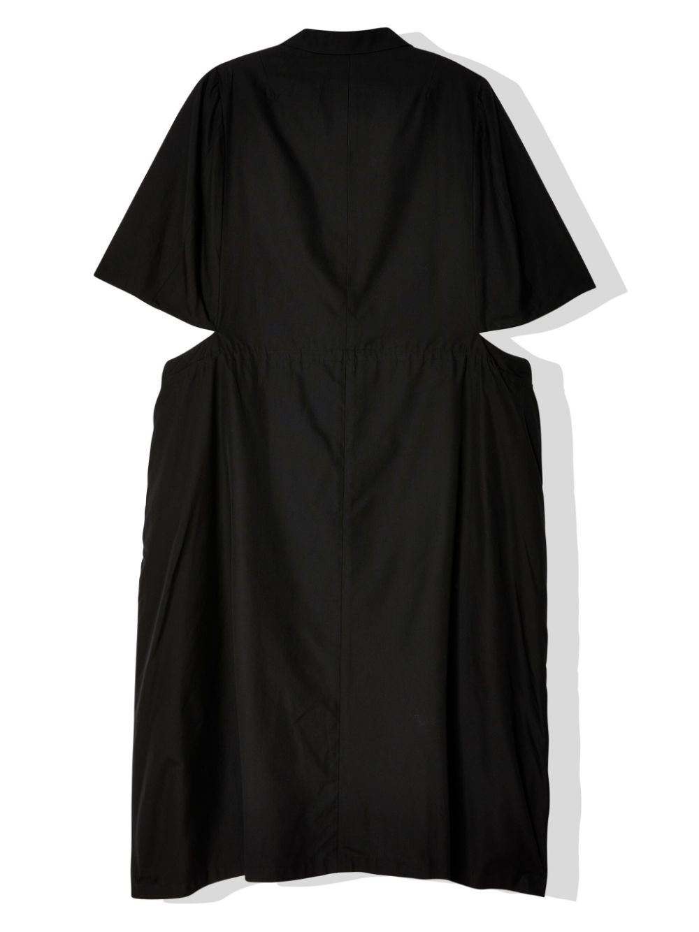 cut-out cotton shirtdress - 2