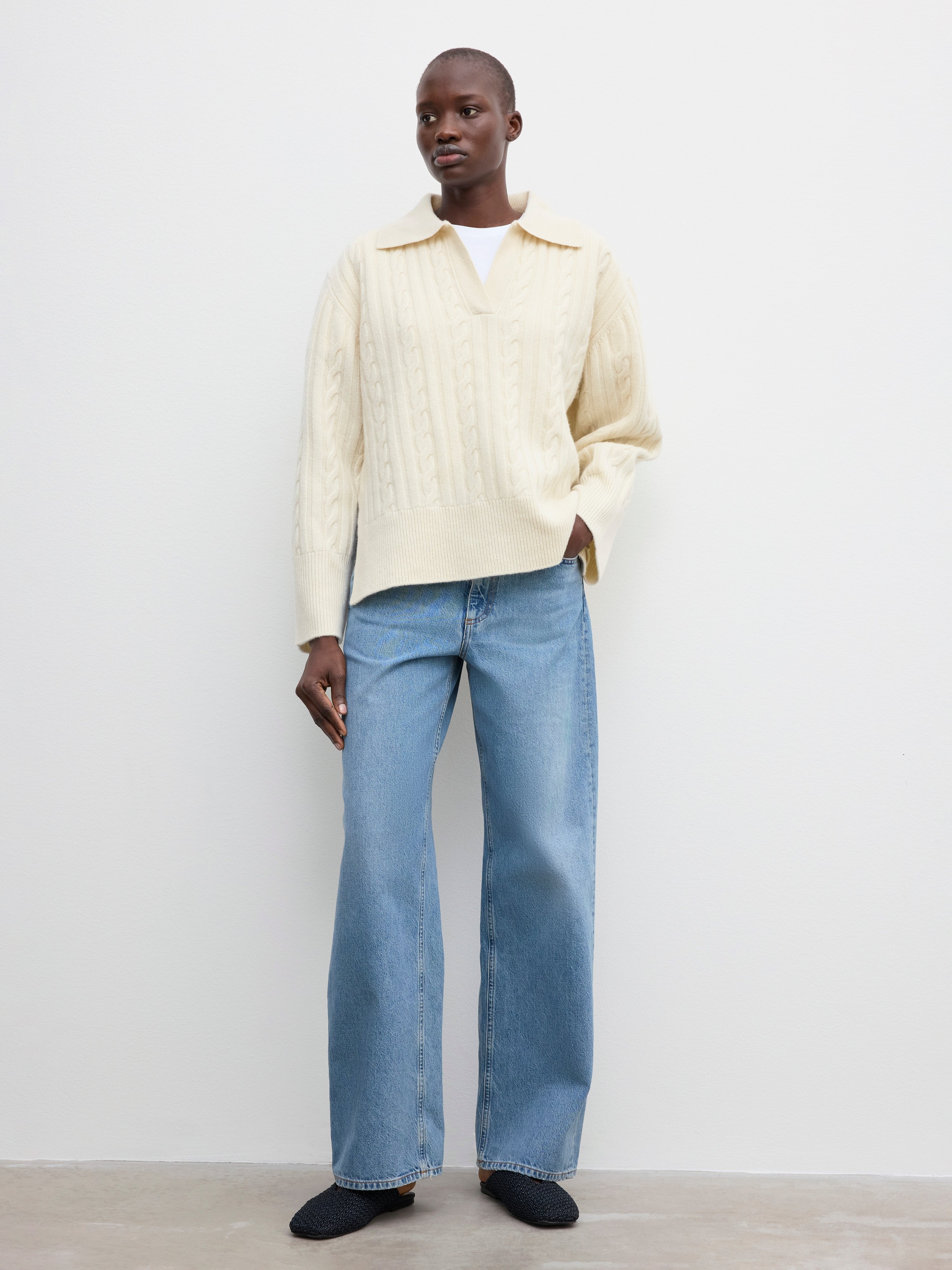 Cashmere wool polo - 2