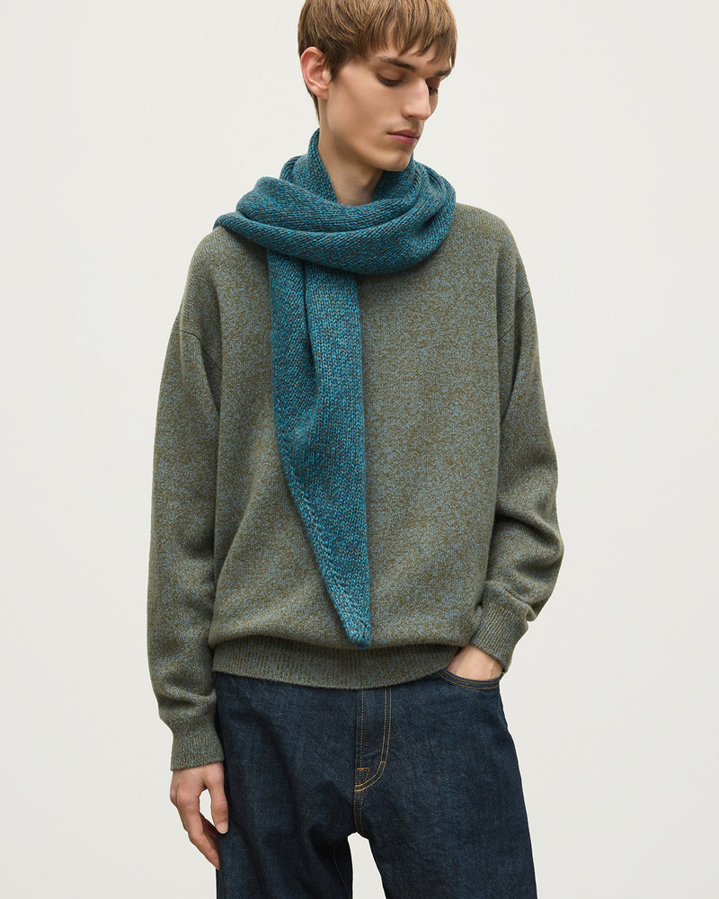 Keill Blue Marl Cashmere Triangle 4