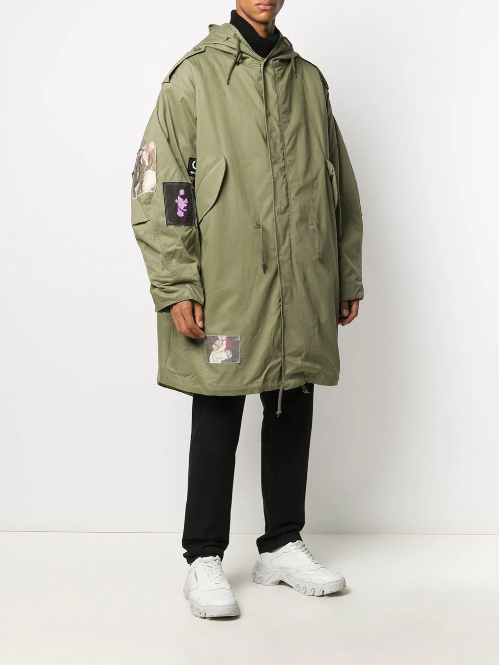 oversized mid-length parka - 3