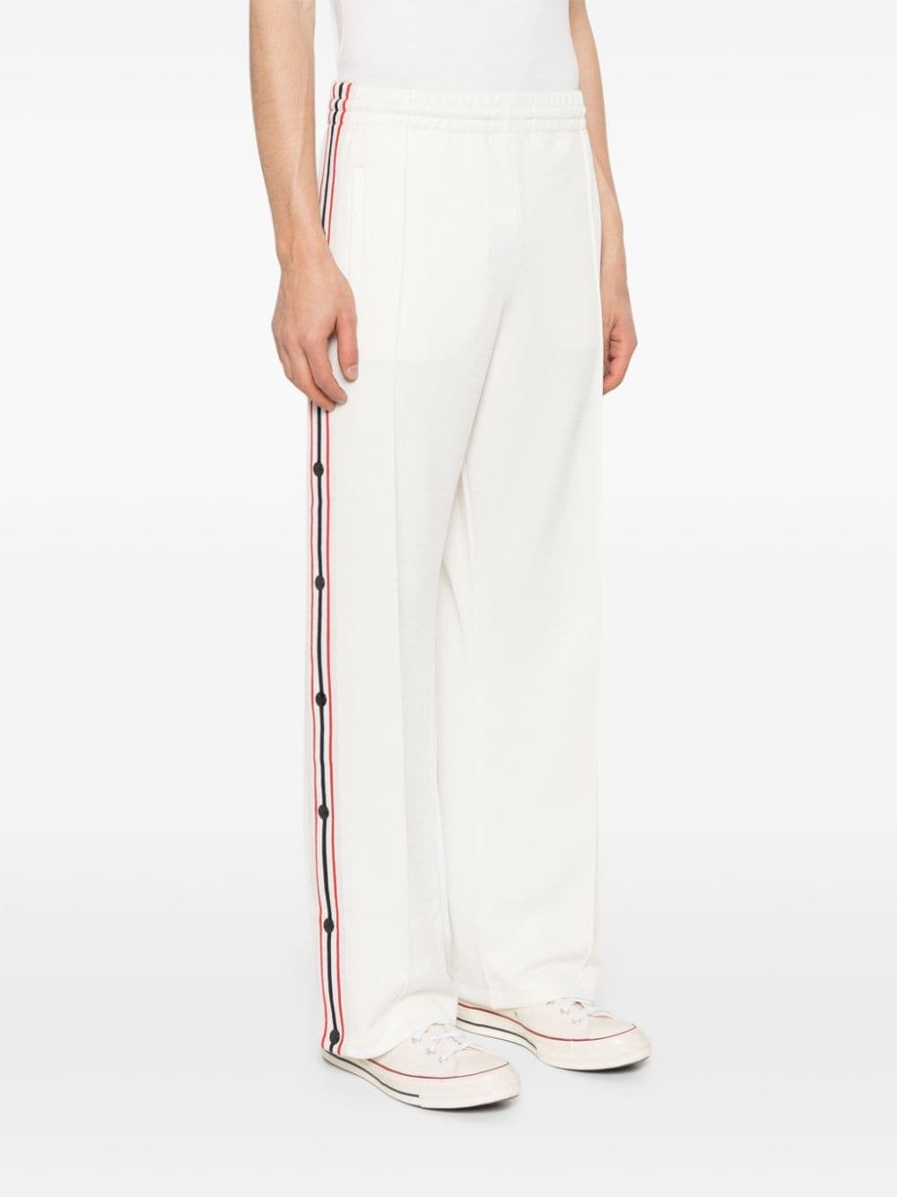 wide-leg cotton track pants - 3