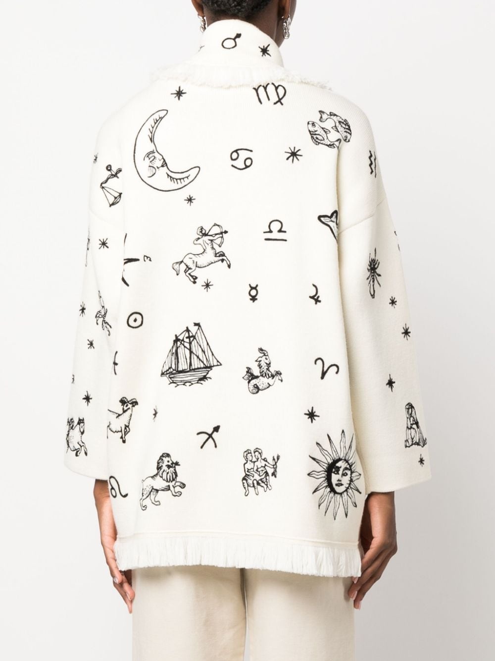 Horoscope virgin-wool cardigan - 4