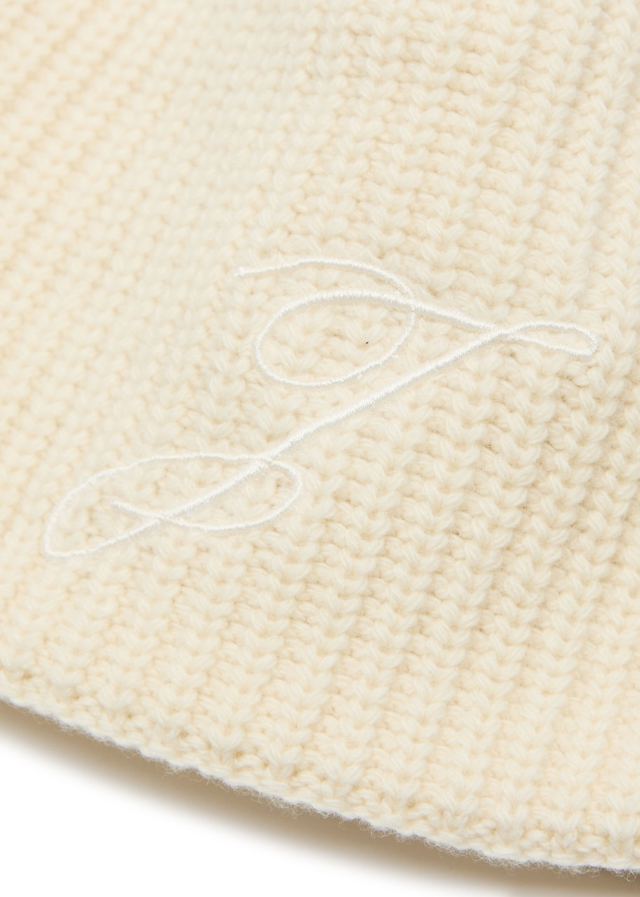 Jacquemus Le Bonnet Espiral Ribbed Wool Beanie - 3