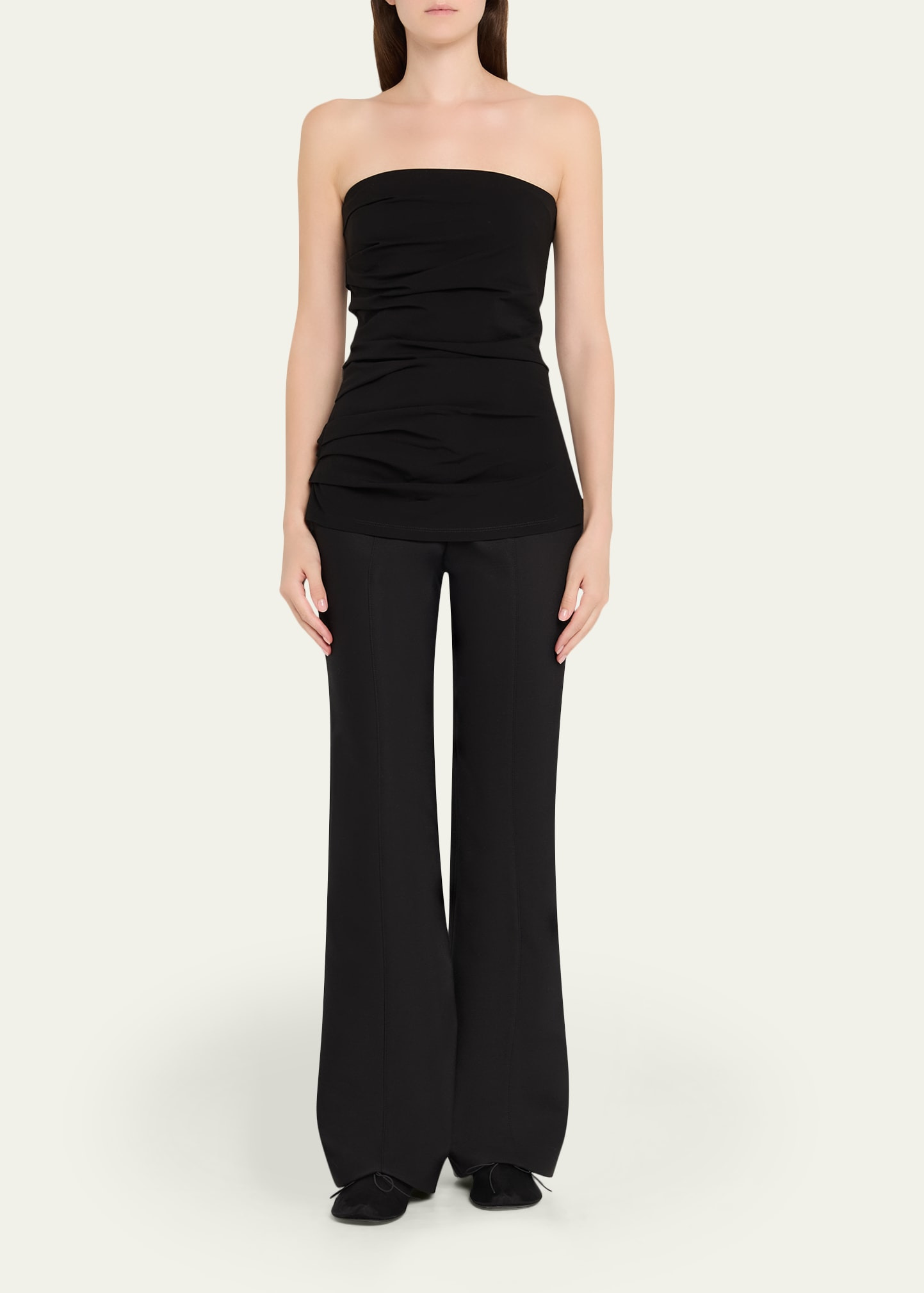 Lena Strapless Draped Bi-Stretch Top - 2