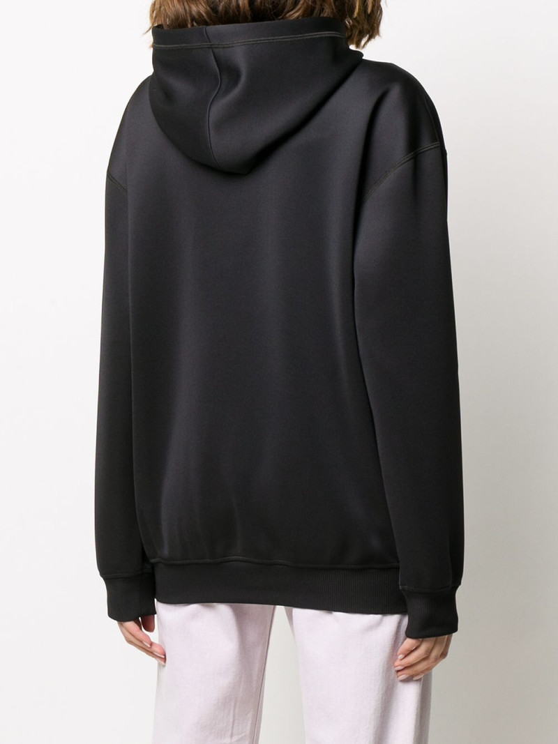 logo print oversized hoodie 4