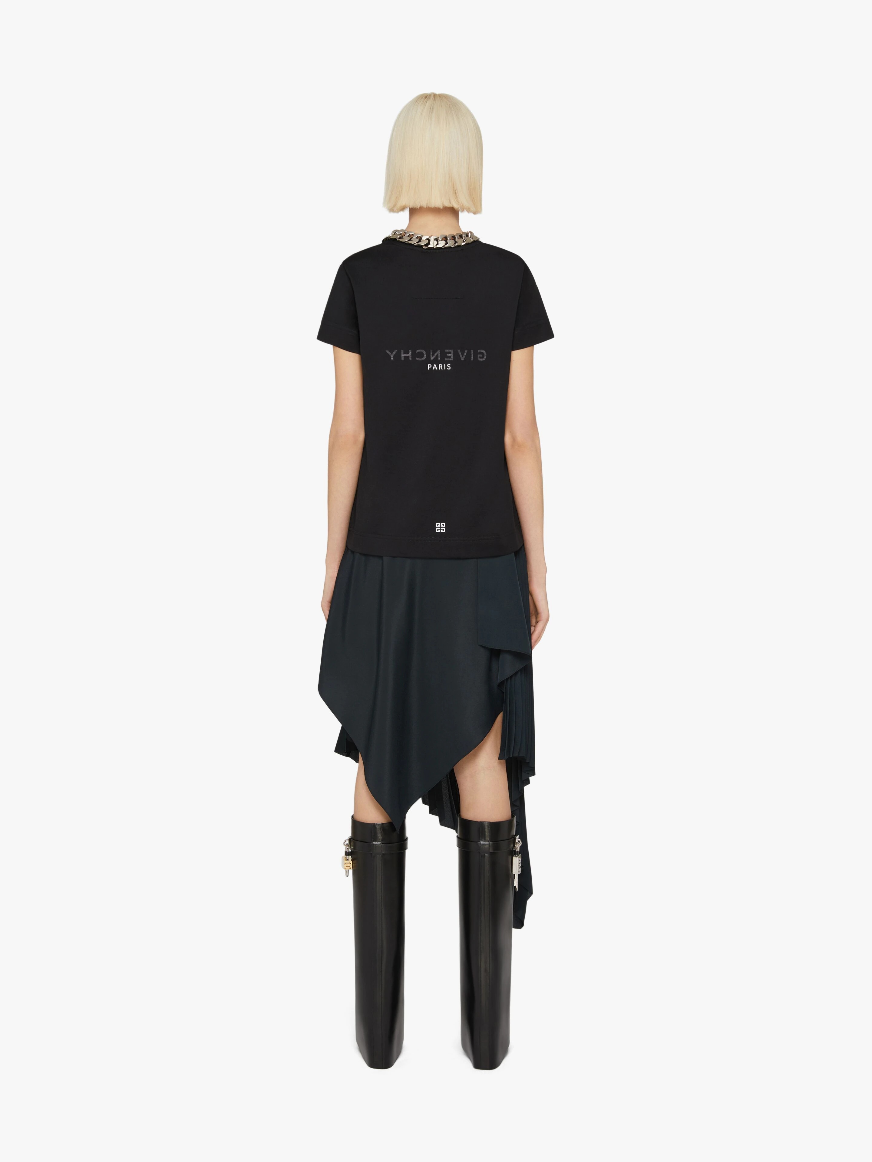 GIVENCHY REVERSE SLIM FIT T-SHIRT IN COTTON - 4