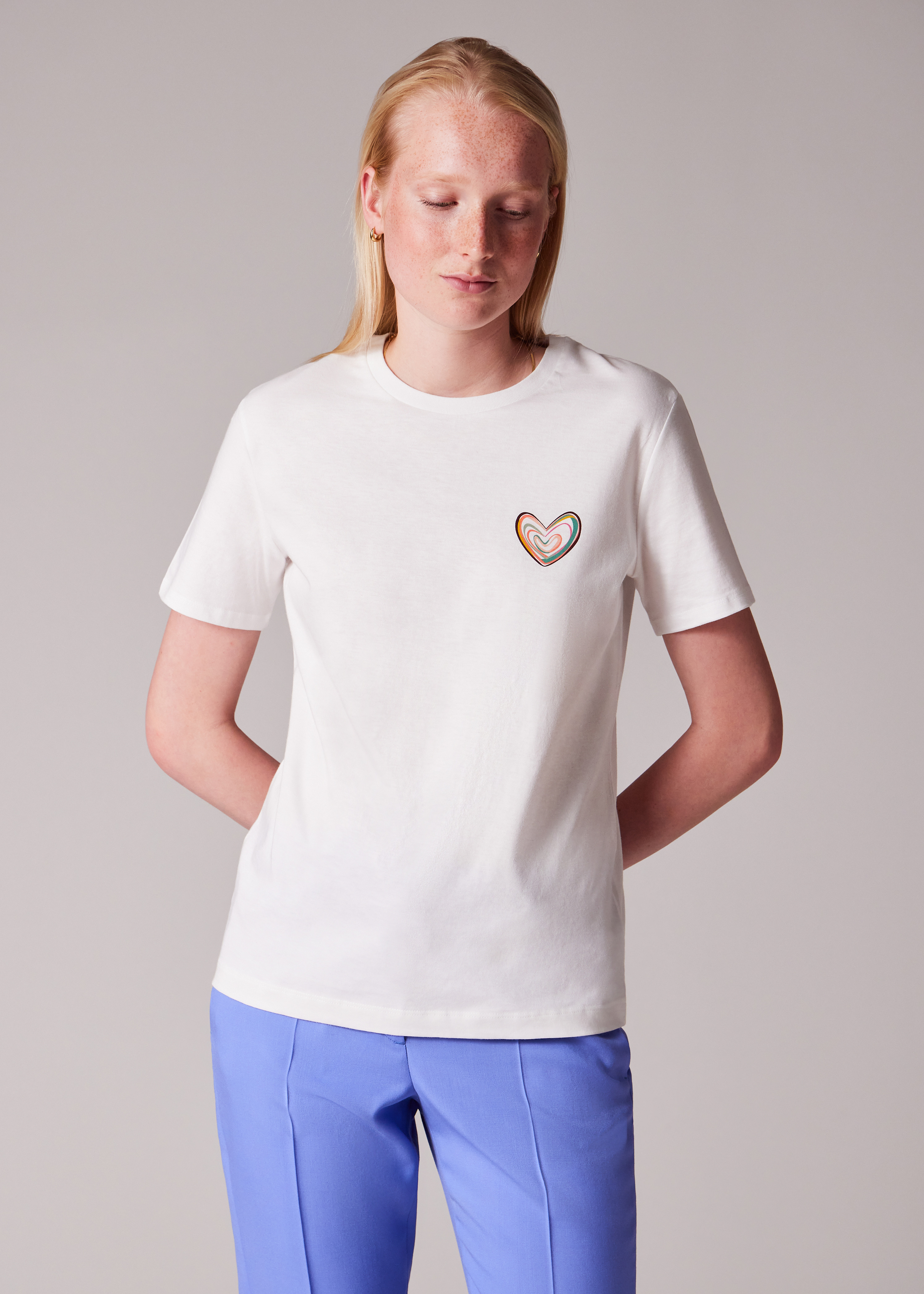 Women's Organic Cotton 'Swirl' Heart T-Shirt - 3