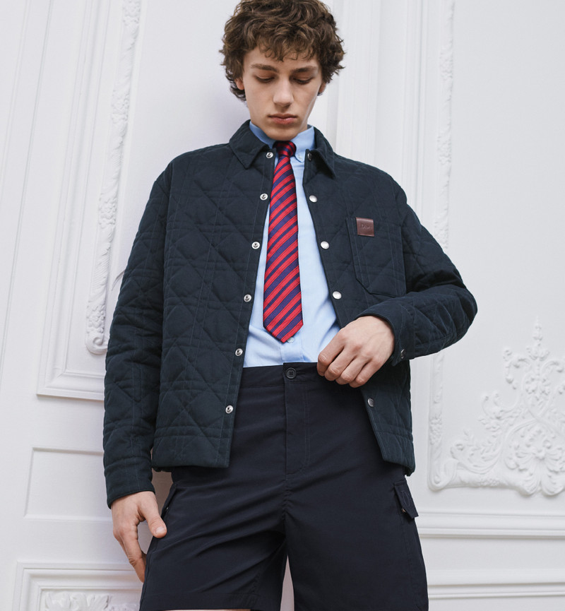 Cannage Overshirt with Leather Dior Patch 2