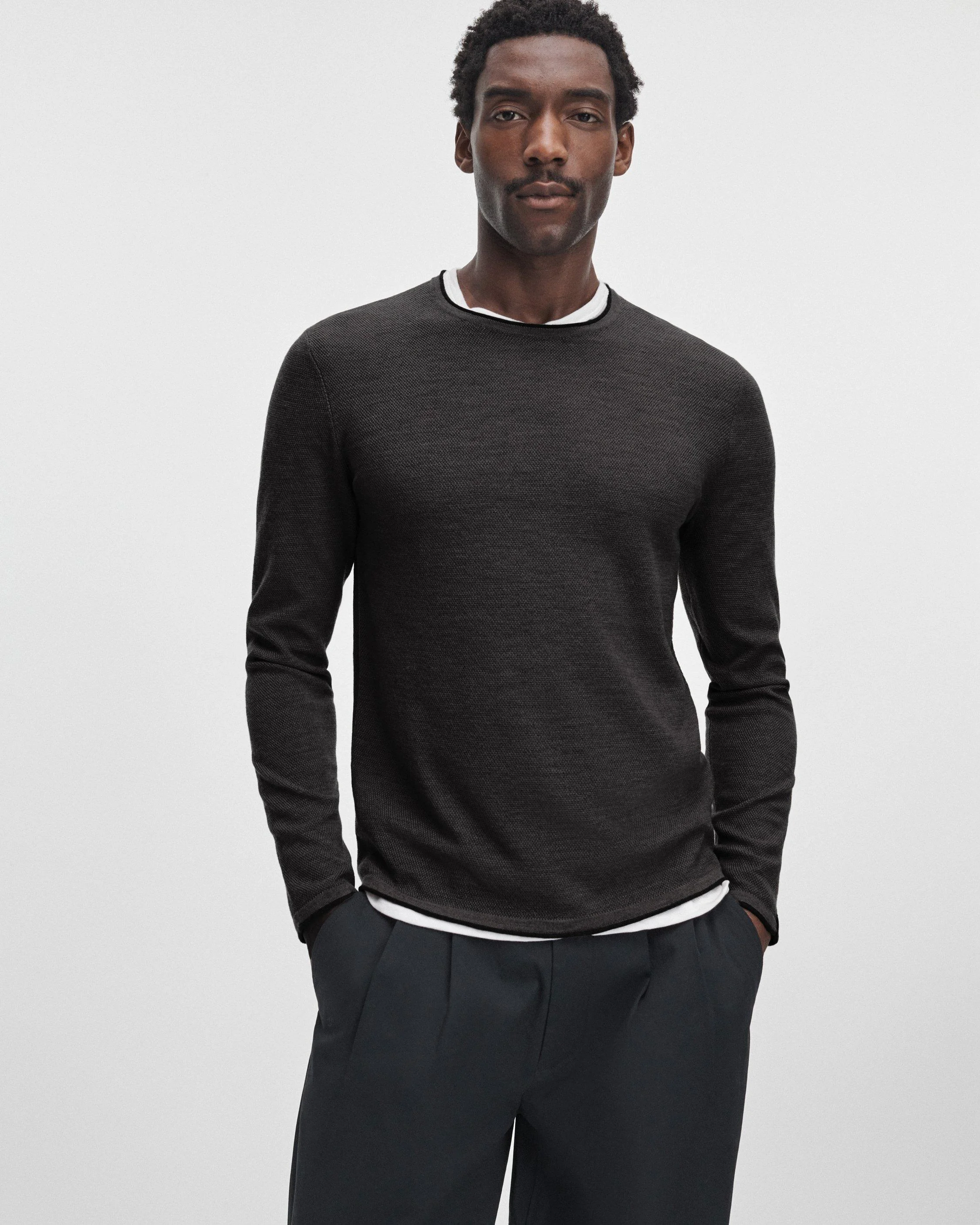 Brooks Merino Wool Crewneck - 1