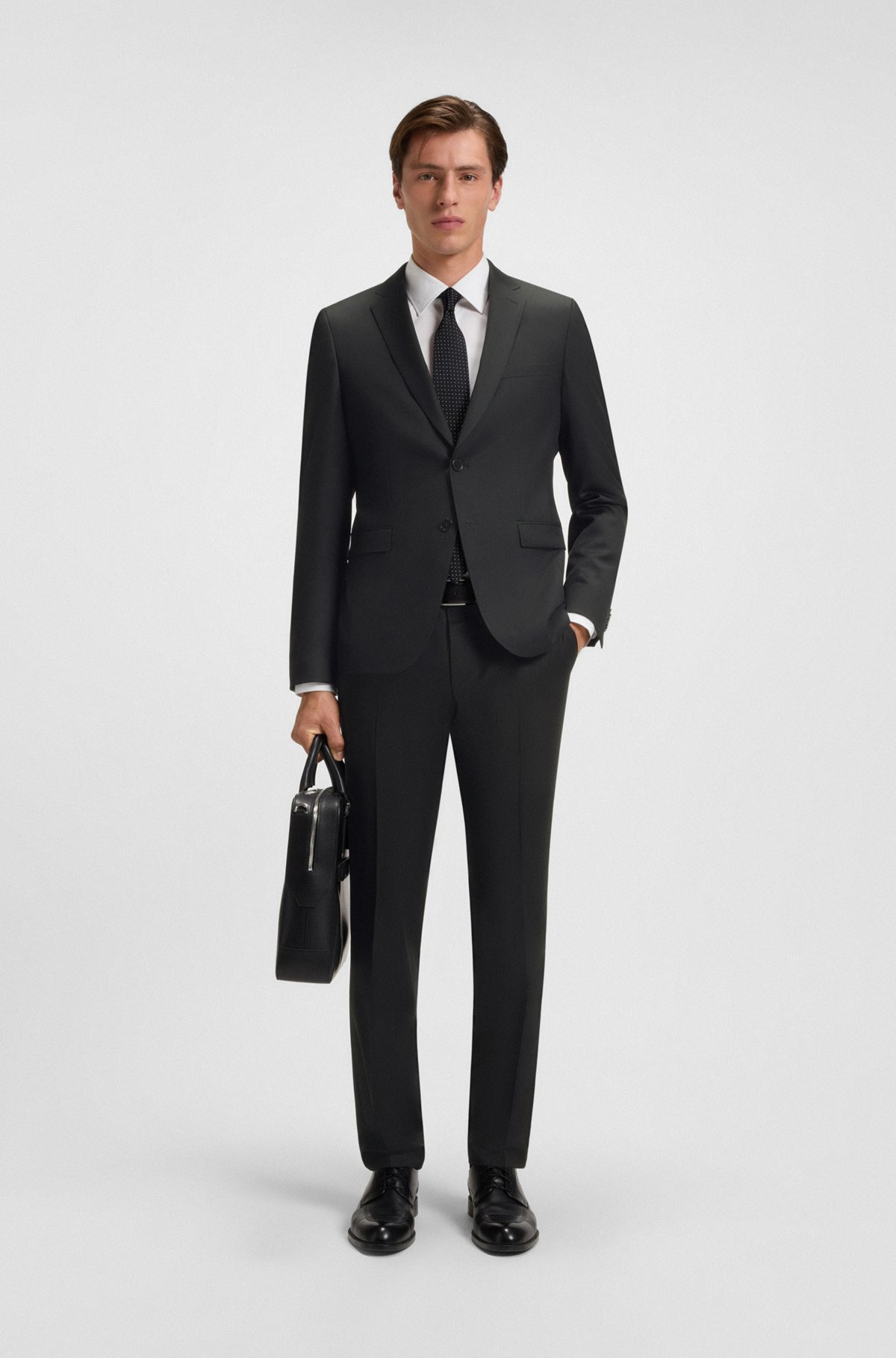 FORMAL TROUSERS IN VIRGIN-WOOL SERGE - 3