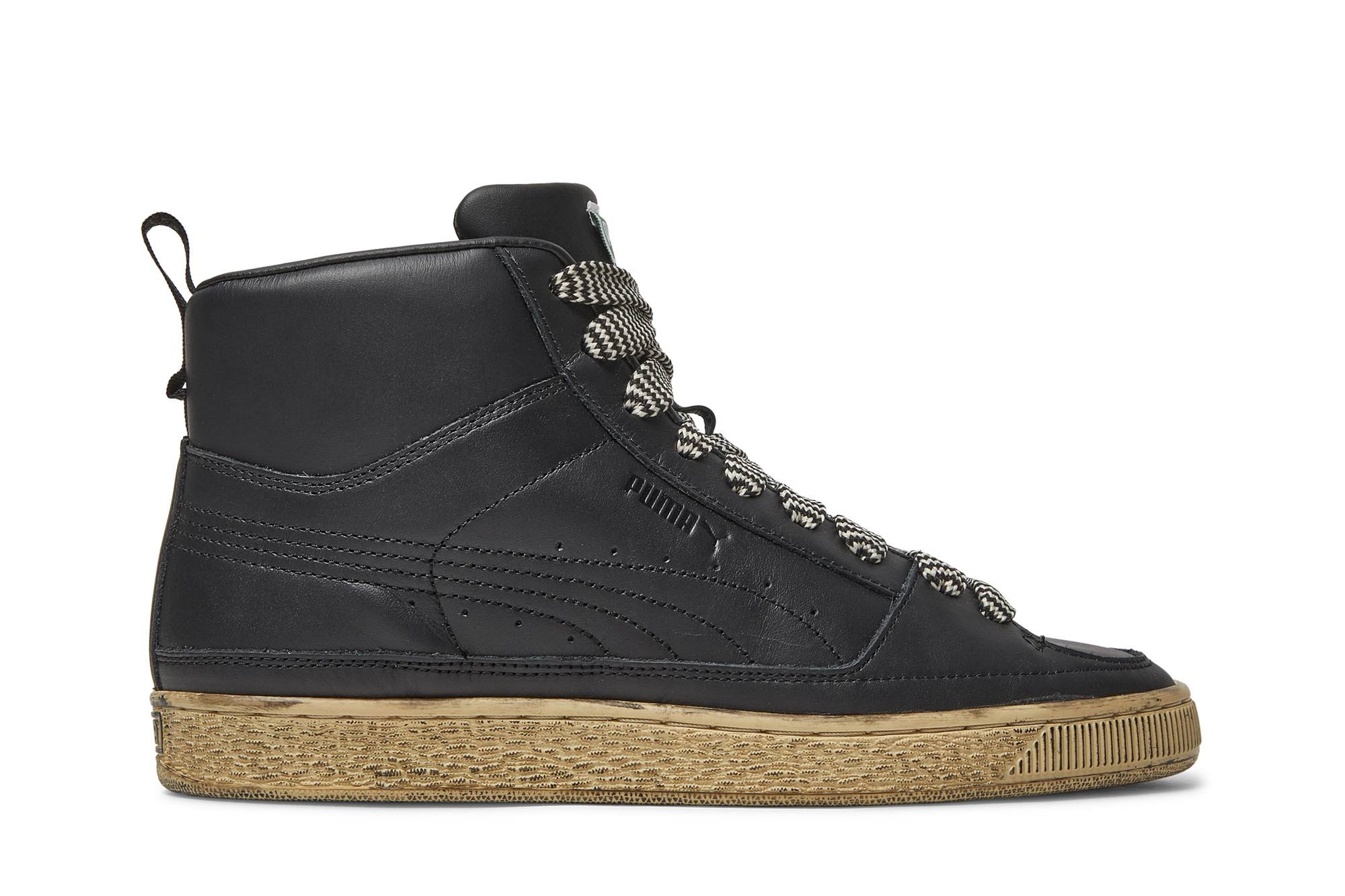 Rhuigi x Suede Mid 'Distressed Black' - 1