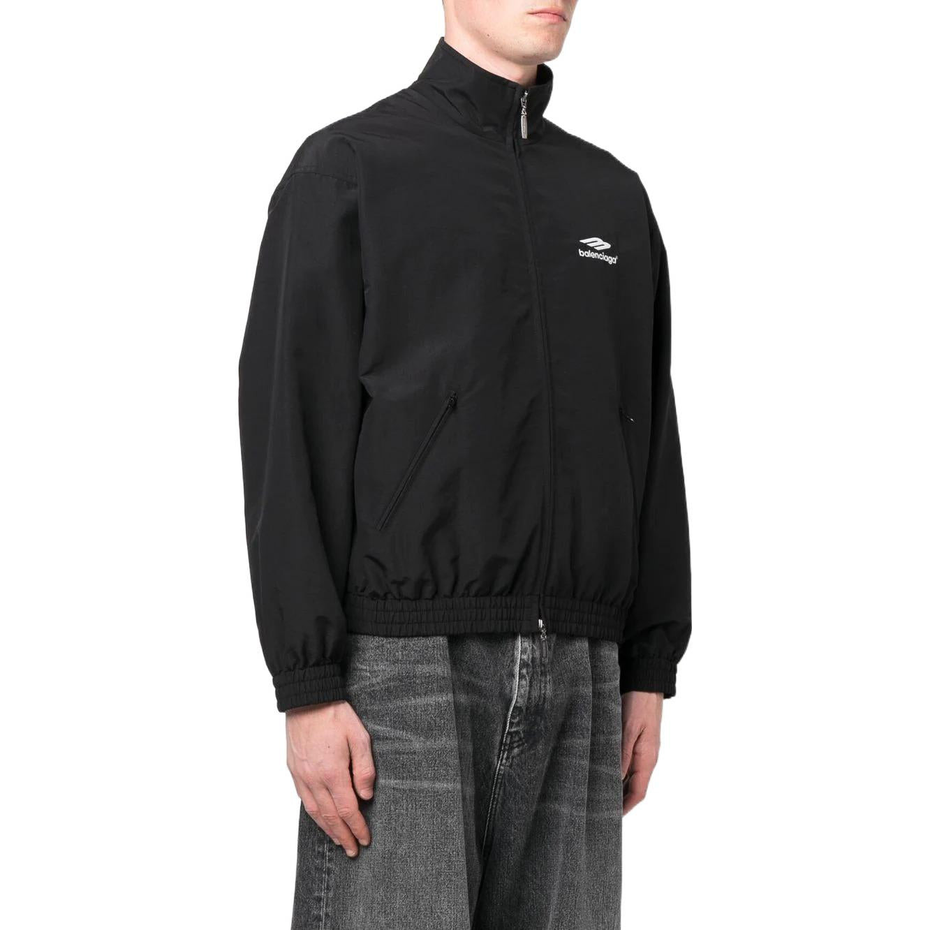 Balenciaga 3B Sports Icon Tracksuit Jacket Small Fit 'Black' 704505TKO481000 - 5