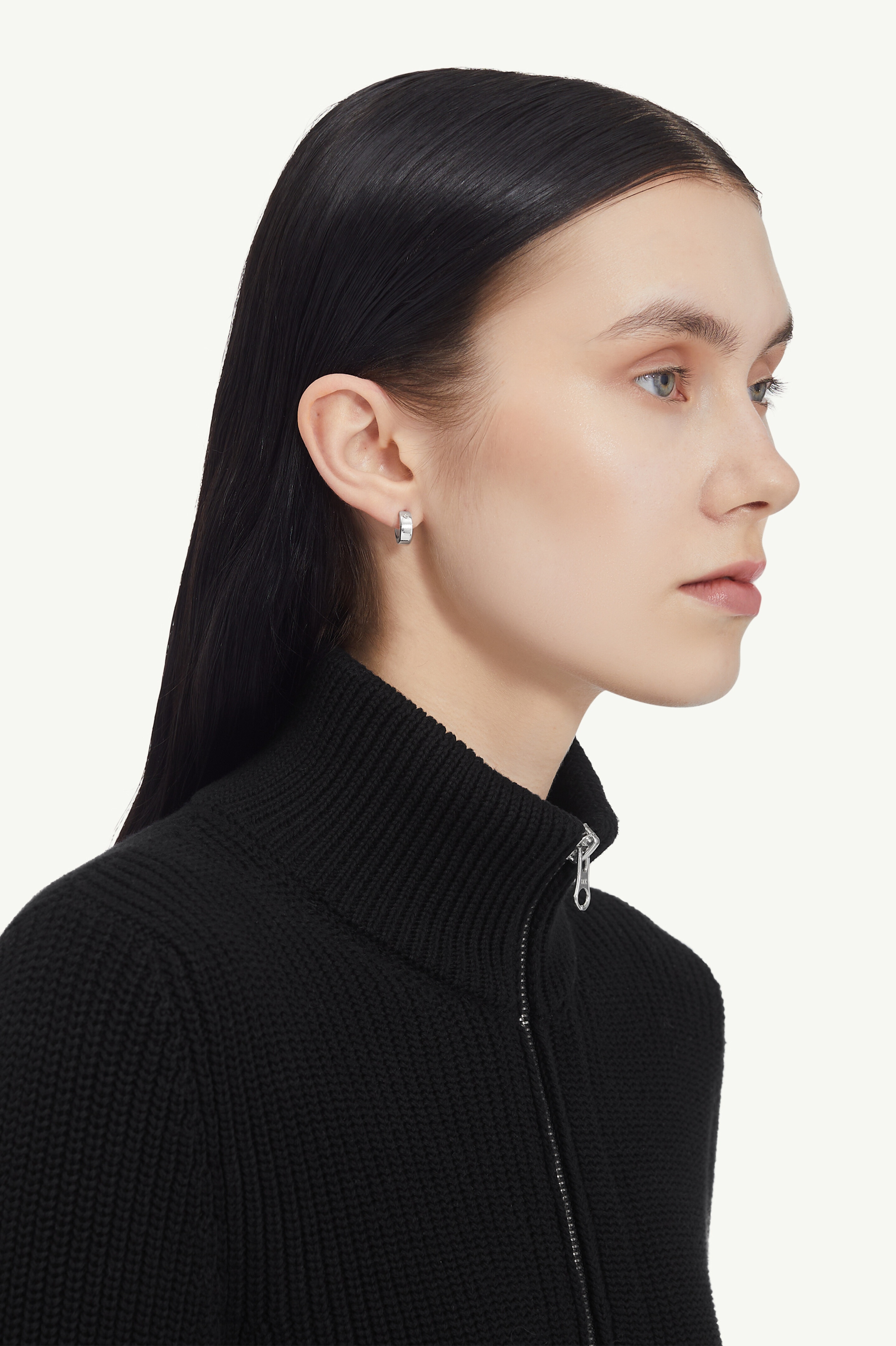 Numeric Minimal Signature Hoop Earrings - 6